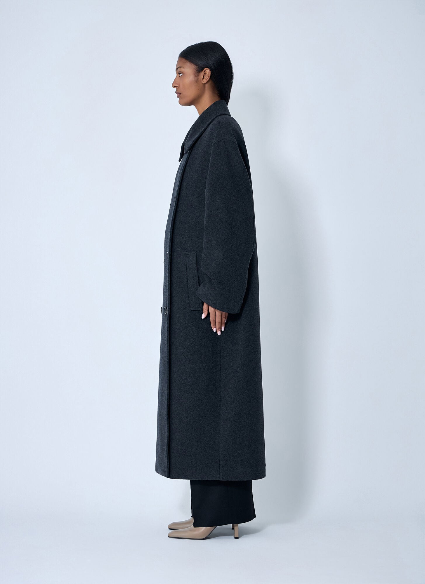  Toteme Toteme Shield Coat - Frau Mäntel Grey Fr - 36 