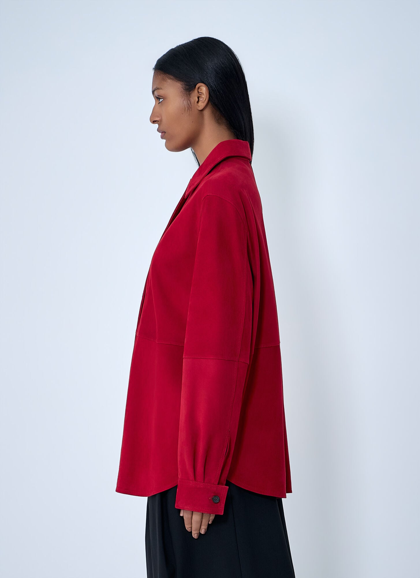  Toteme Toteme Suede Overshirt - Frau Hemden Coral Fr - 34 