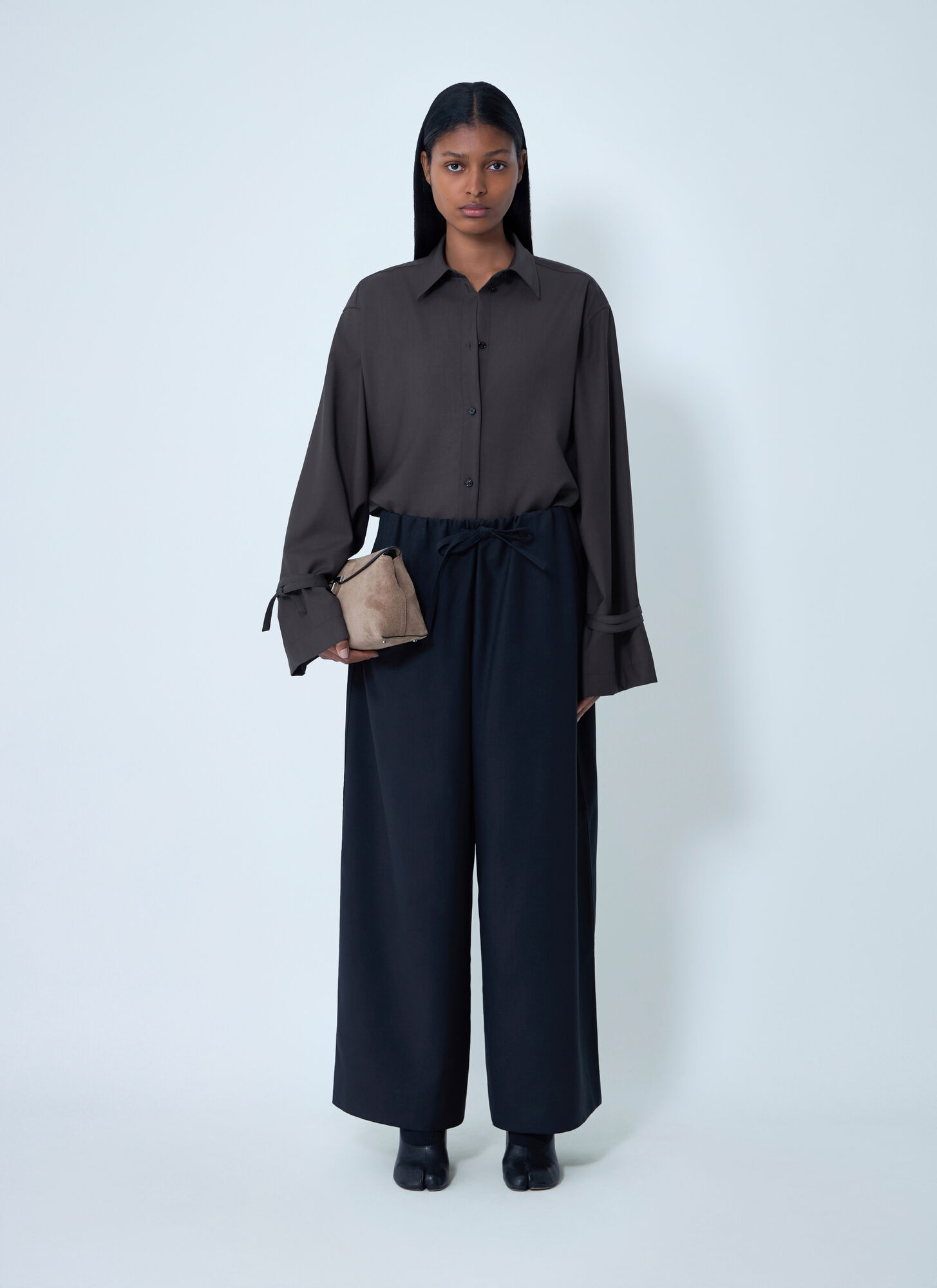  Toteme Toteme Tie-cuff Shirt - Frau Hemden Brown Fr - 34 
