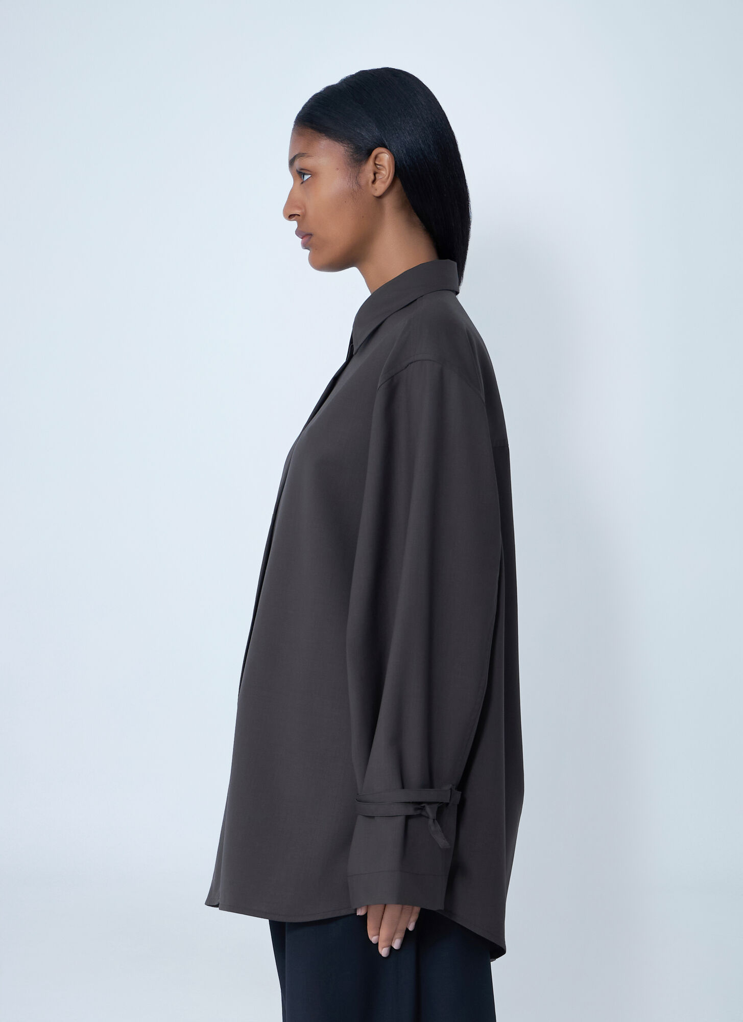  Toteme Toteme Tie-cuff Shirt - Frau Hemden Brown Fr - 34 