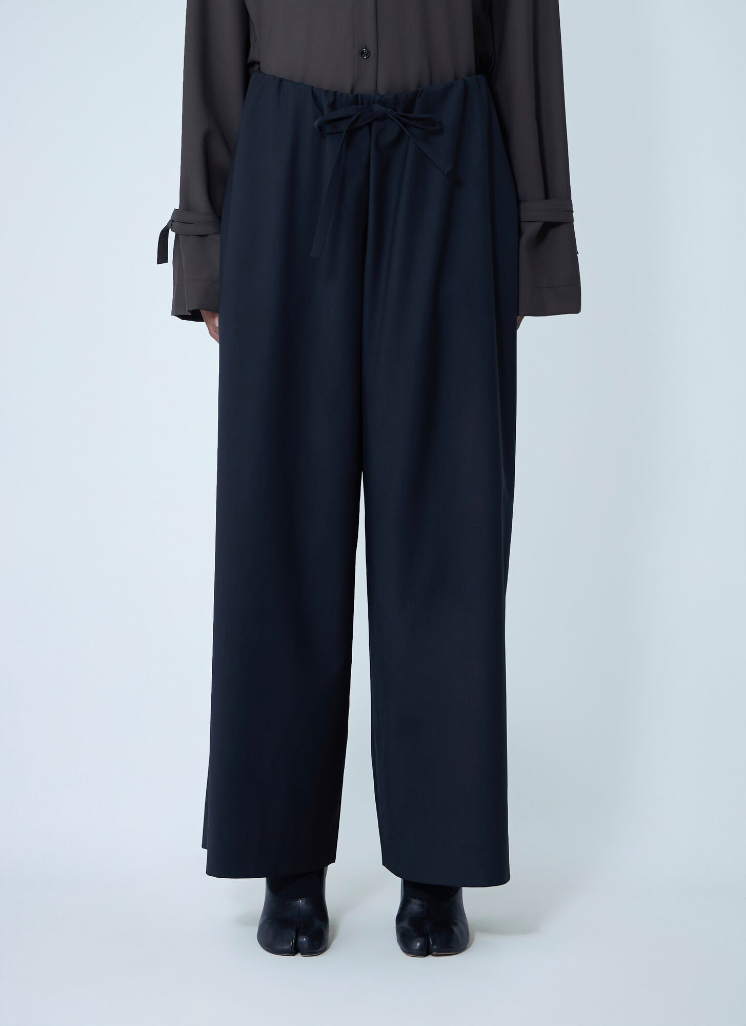 Toteme Women's Black Drawstring Dinner Pants - Woman Pants Fr - 32