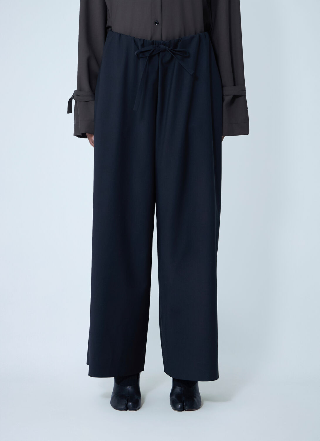 Totême Drawstring Dinner Pants In Blue