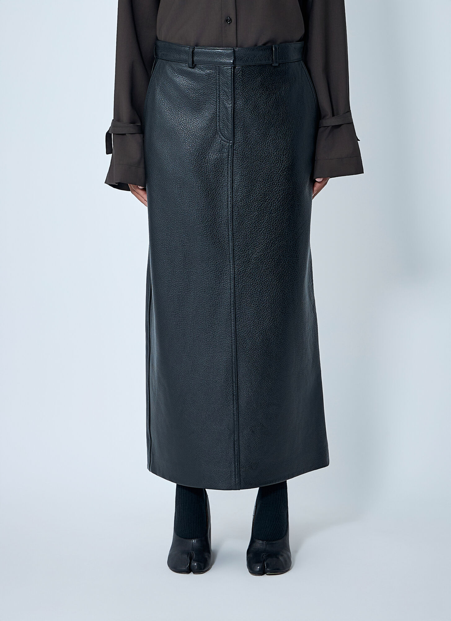 TOTEME Leather Skirt – Woman Skirts Black Fr – 38