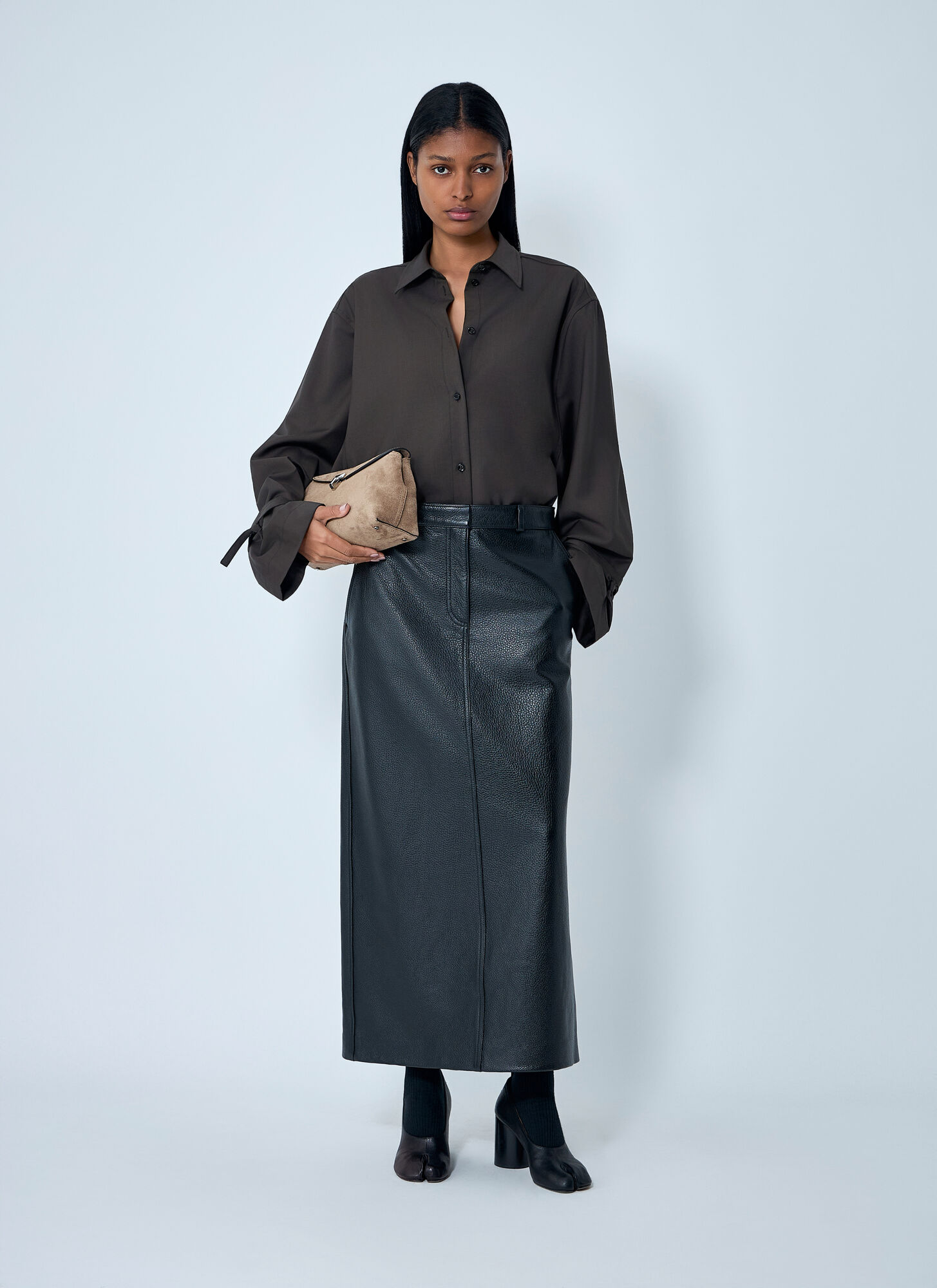 Toteme Toteme Leather Skirt - Frau Röcke Black Fr - 38 