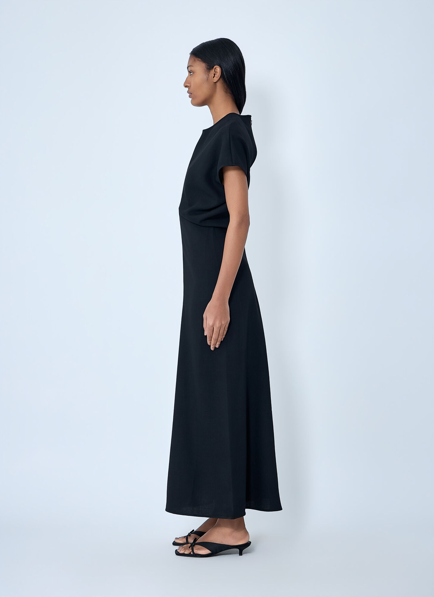 Toteme Toteme Slouch Wool Dress - Frau Kleider Black Fr - 34 