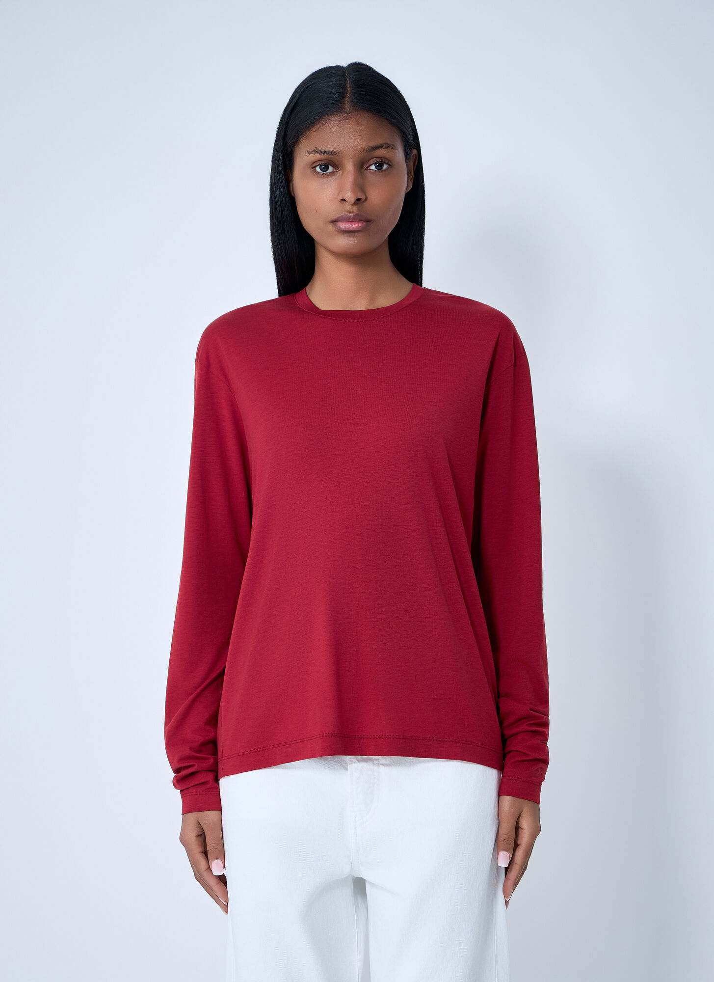 Toteme Classic Long-sleeve Top - Woman Tops Coral L