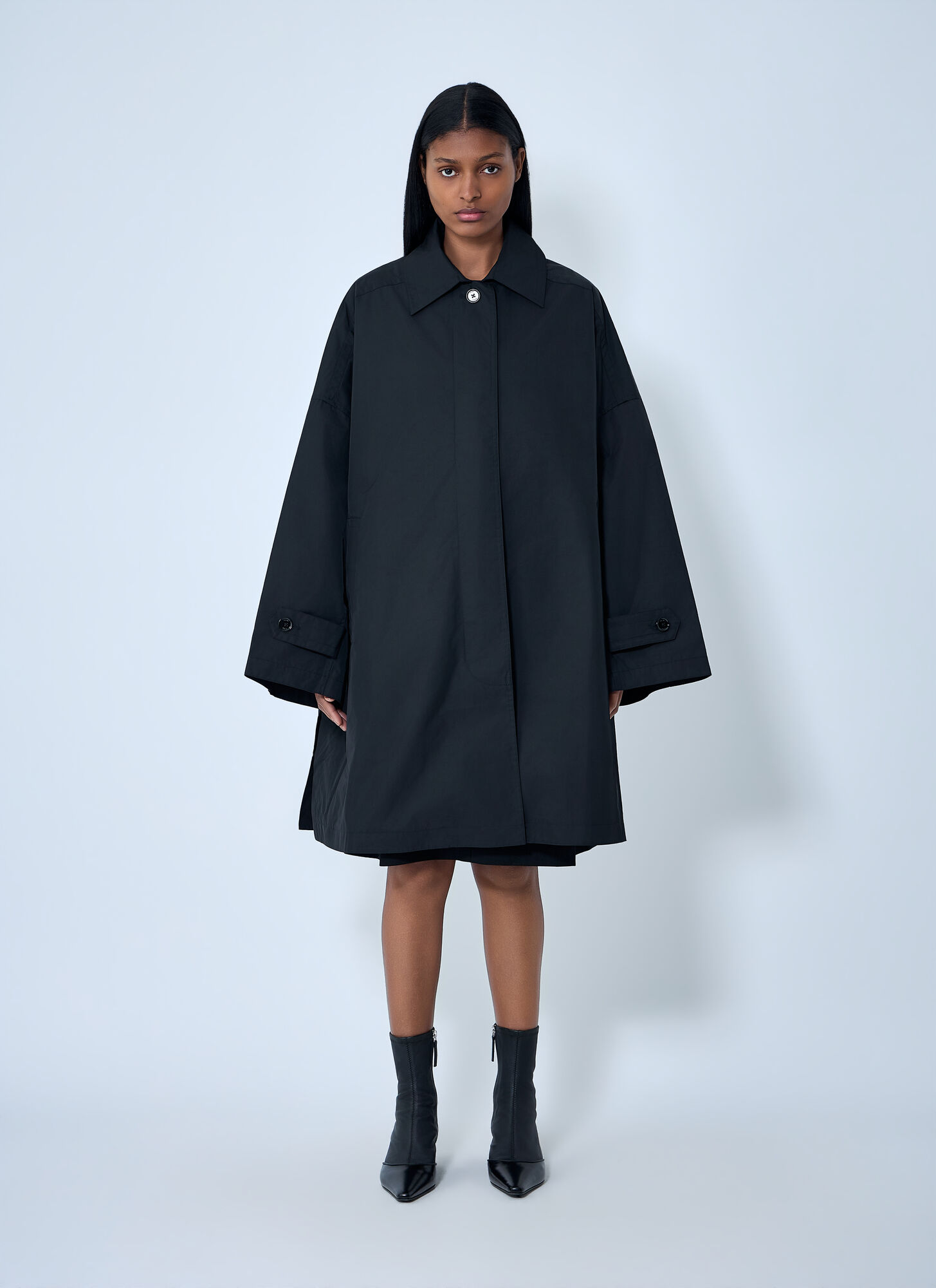 Toteme Women's Black Car Coat - Woman Coats Fr - 34