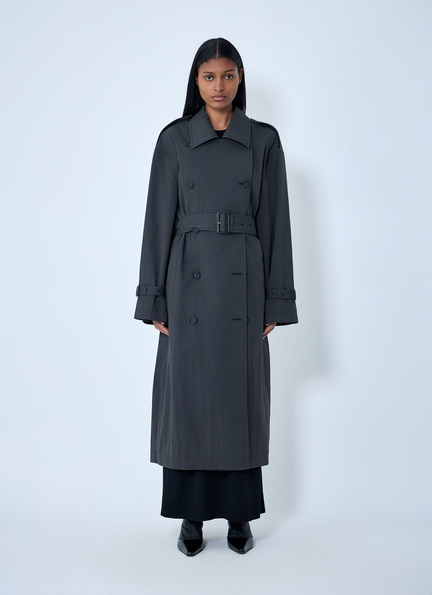 Toteme TOTEME Summer Trench Coat - Woman Coats Black Fr - 34　TOTEME サマー トレンチ コート - 女性コート ブラック FR - 34