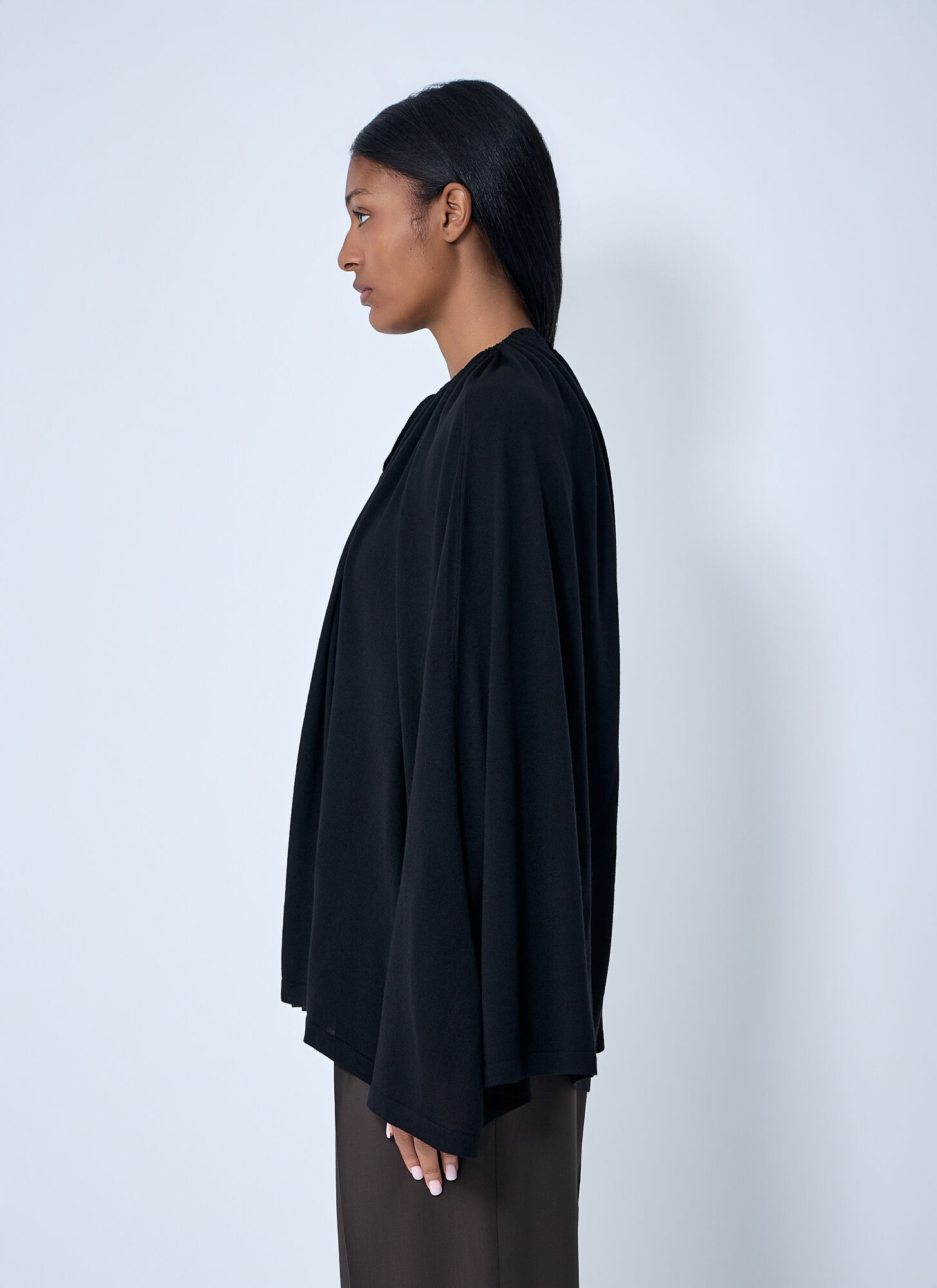  Toteme Toteme Drawstring Cape - Frau Strick Black S 