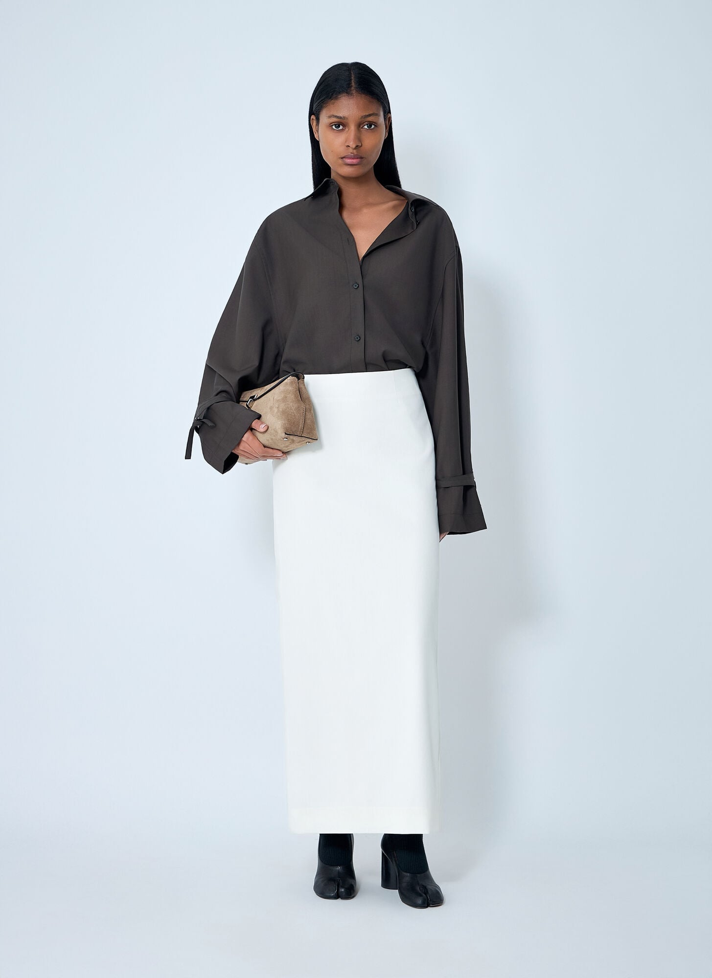  Toteme Toteme Light Wool Skirt - Frau Röcke Beige Fr - 38 