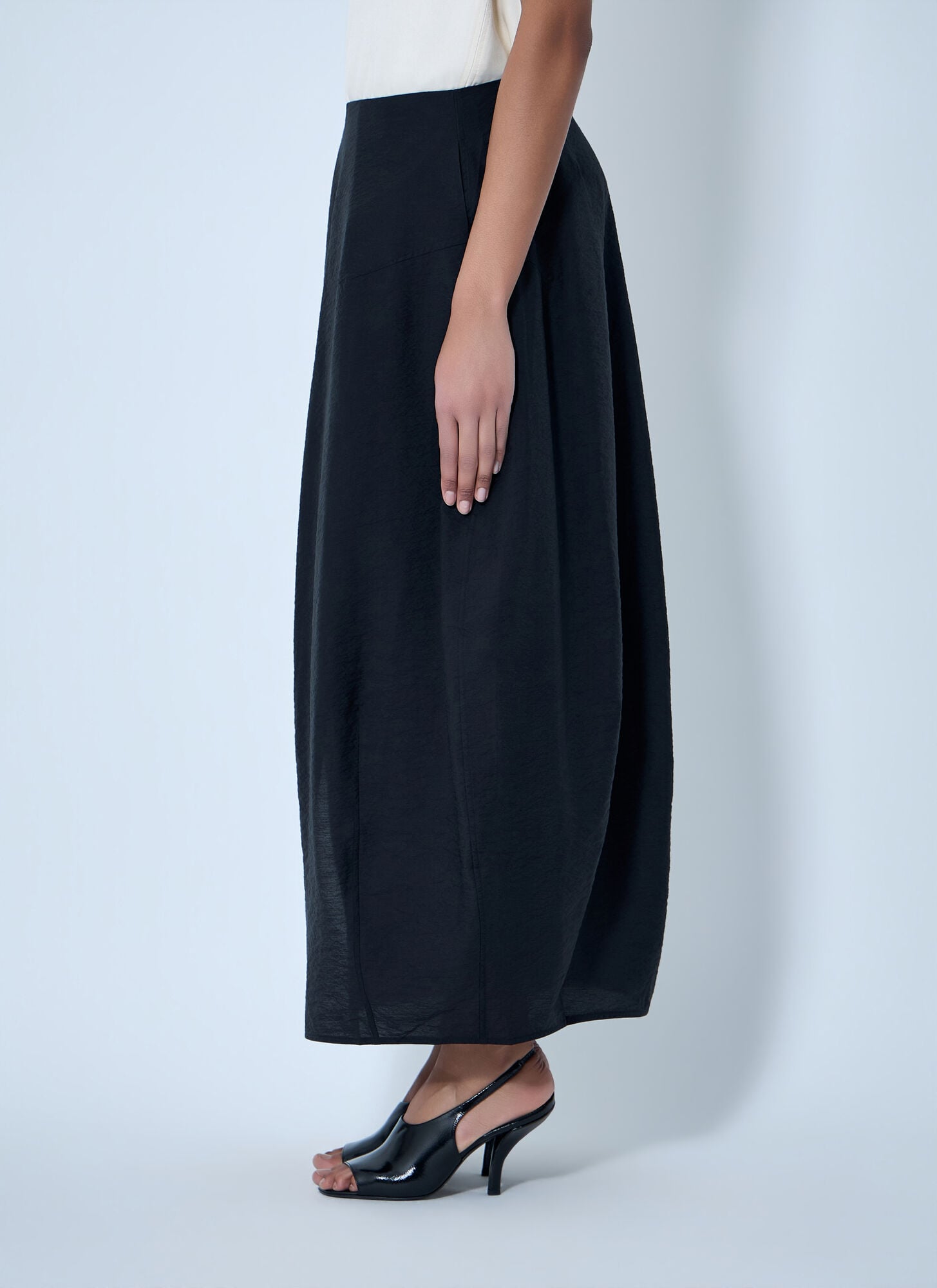  Toteme Toteme Maxi Skirt In Textured Fabric - Frau Röcke Black Fr - 34 