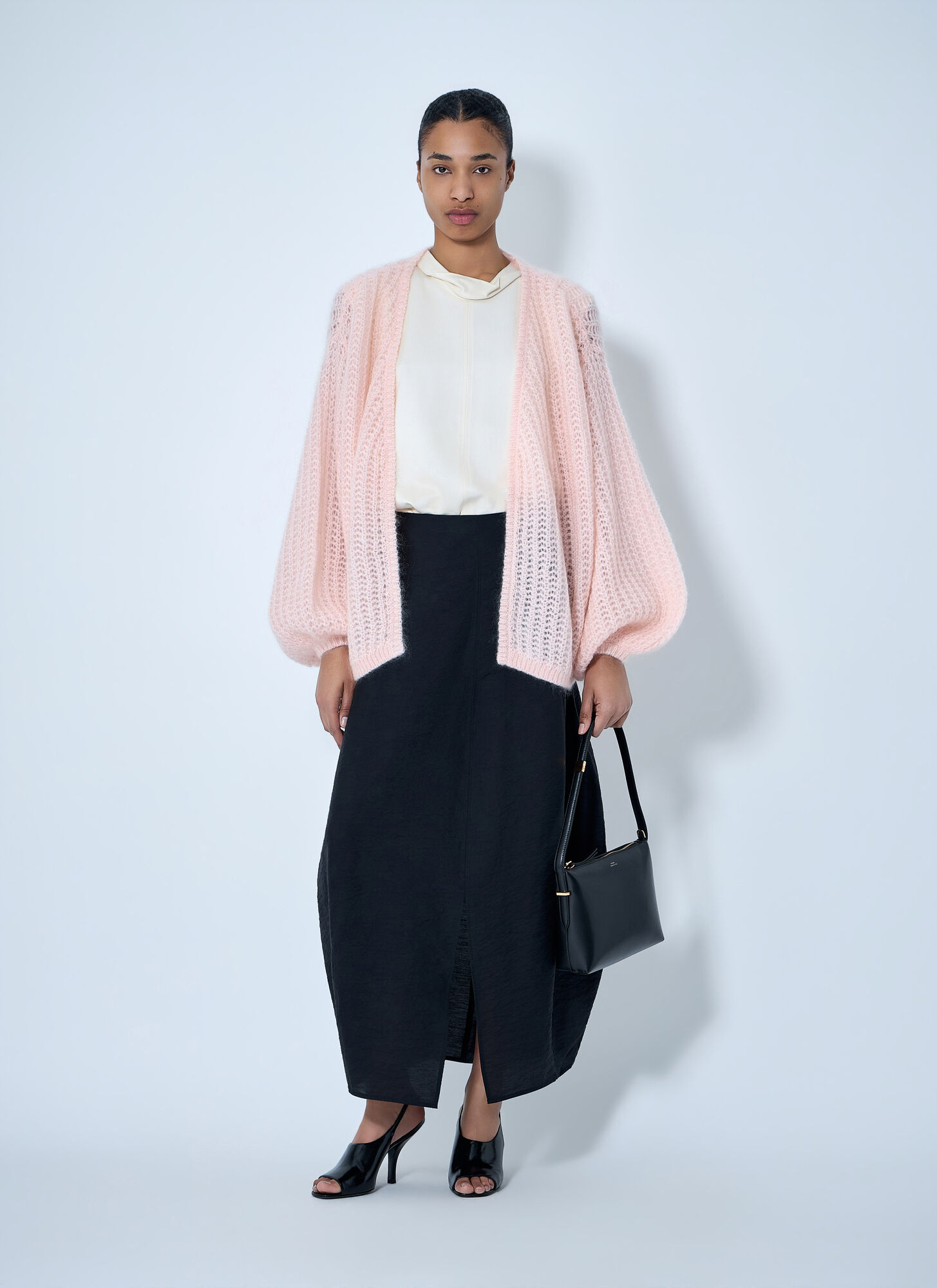  Toteme Toteme Open Knit Cardigan - Frau Strick Pink Xs 
