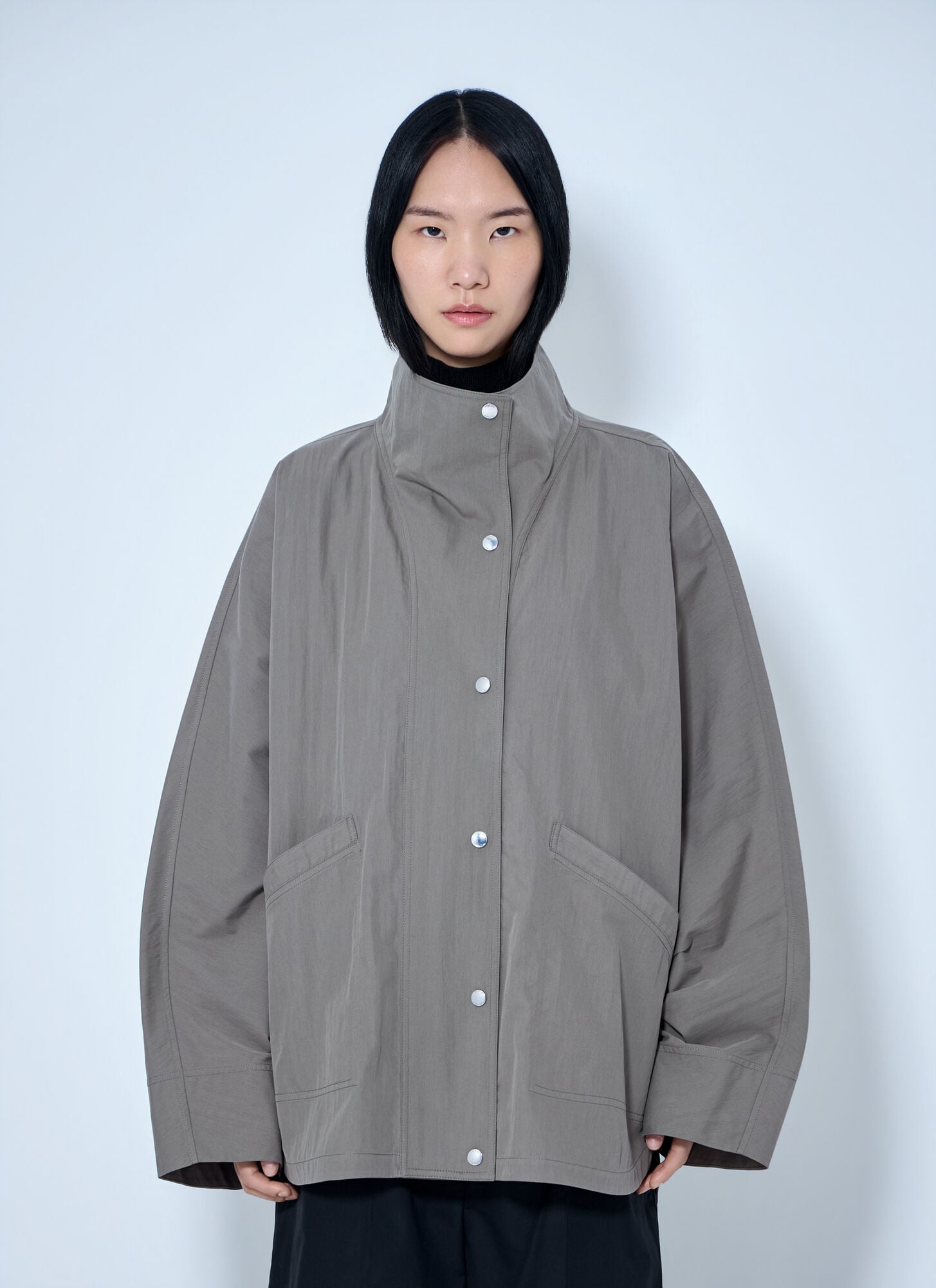 Toteme Women's Grey Summer Parachute Jacket - Woman Jackets Fr - 36