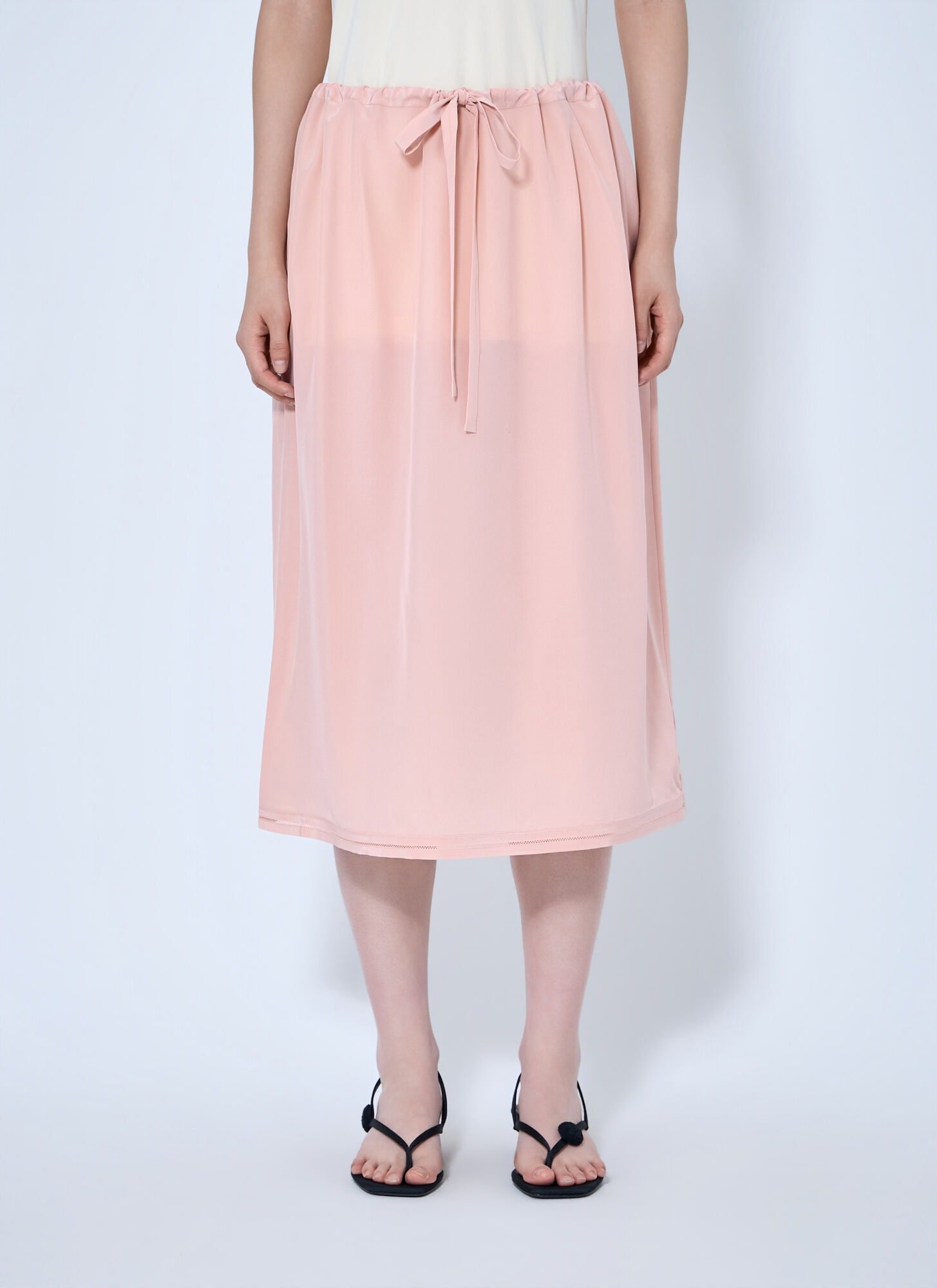 Toteme Fluid Silk Skirt - Woman Skirts Pink Fr - 34 Toteme