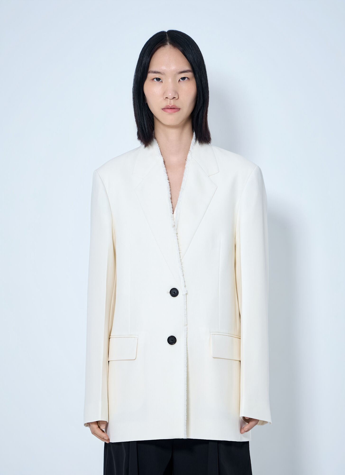 Toteme Women's Cream Raw Lapel Blazer - Woman Blazers Fr - 38