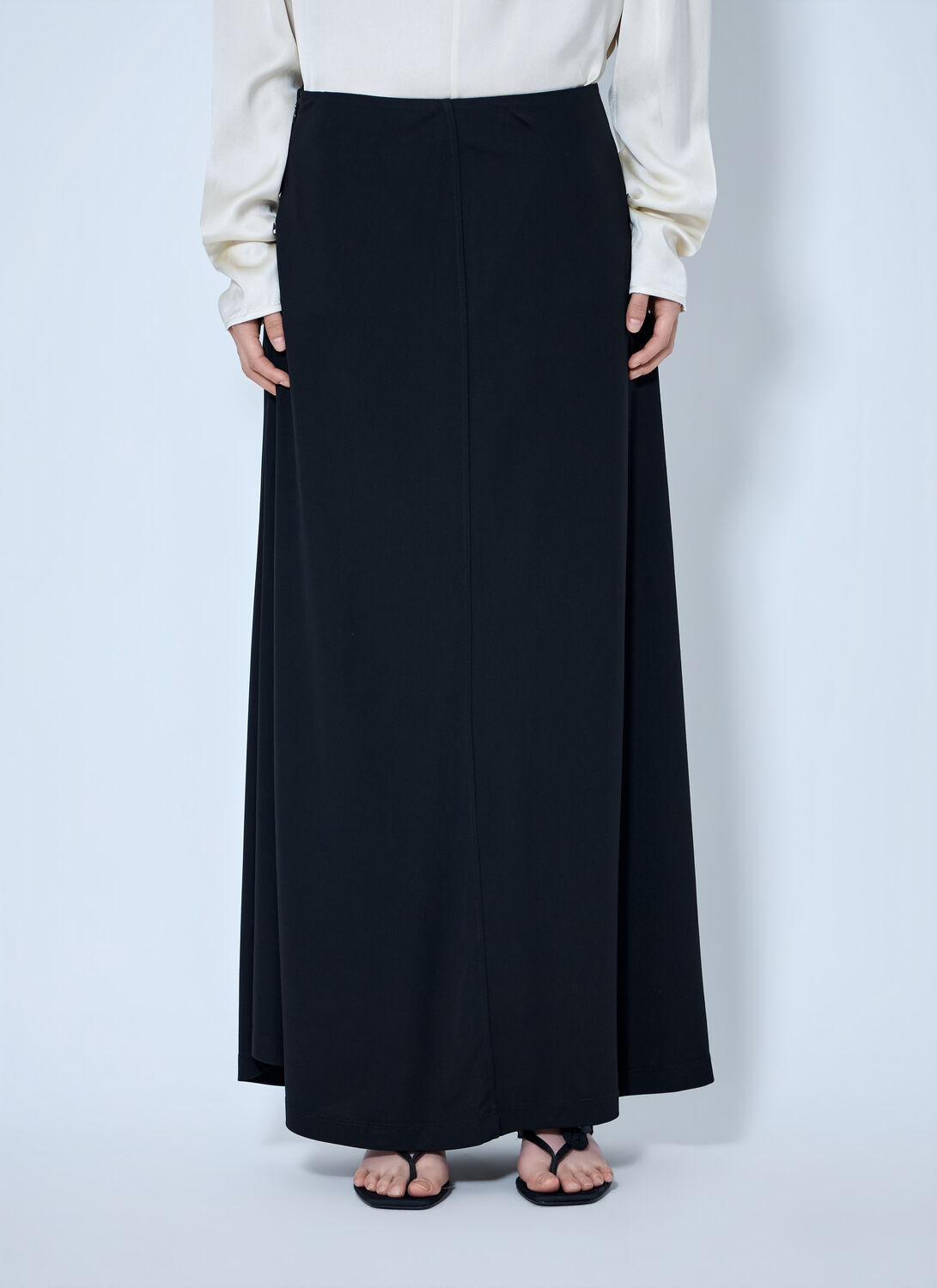 Totême Flared Jersey Skirt In Black