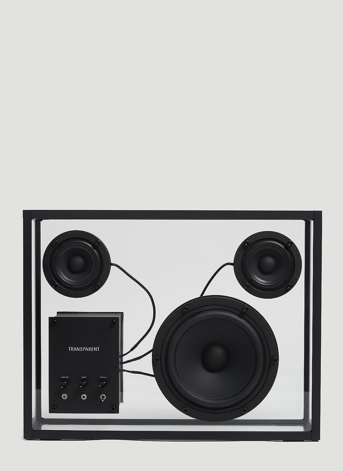 Transparent Sounds Unisex Black Large Transparent Speaker - Music One Size