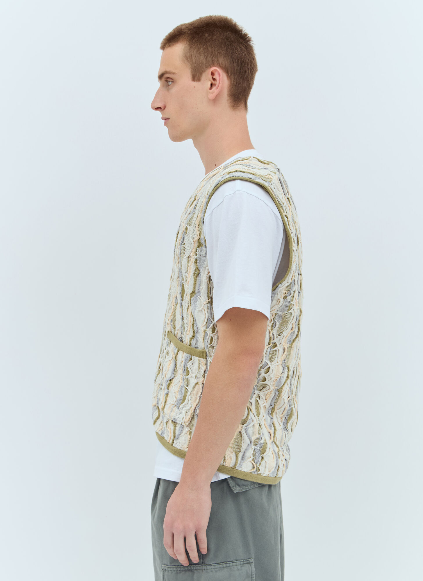  Thisisneverthat® Thisisneverthat® 3d Cable Vest - Mann Jacken Green M 