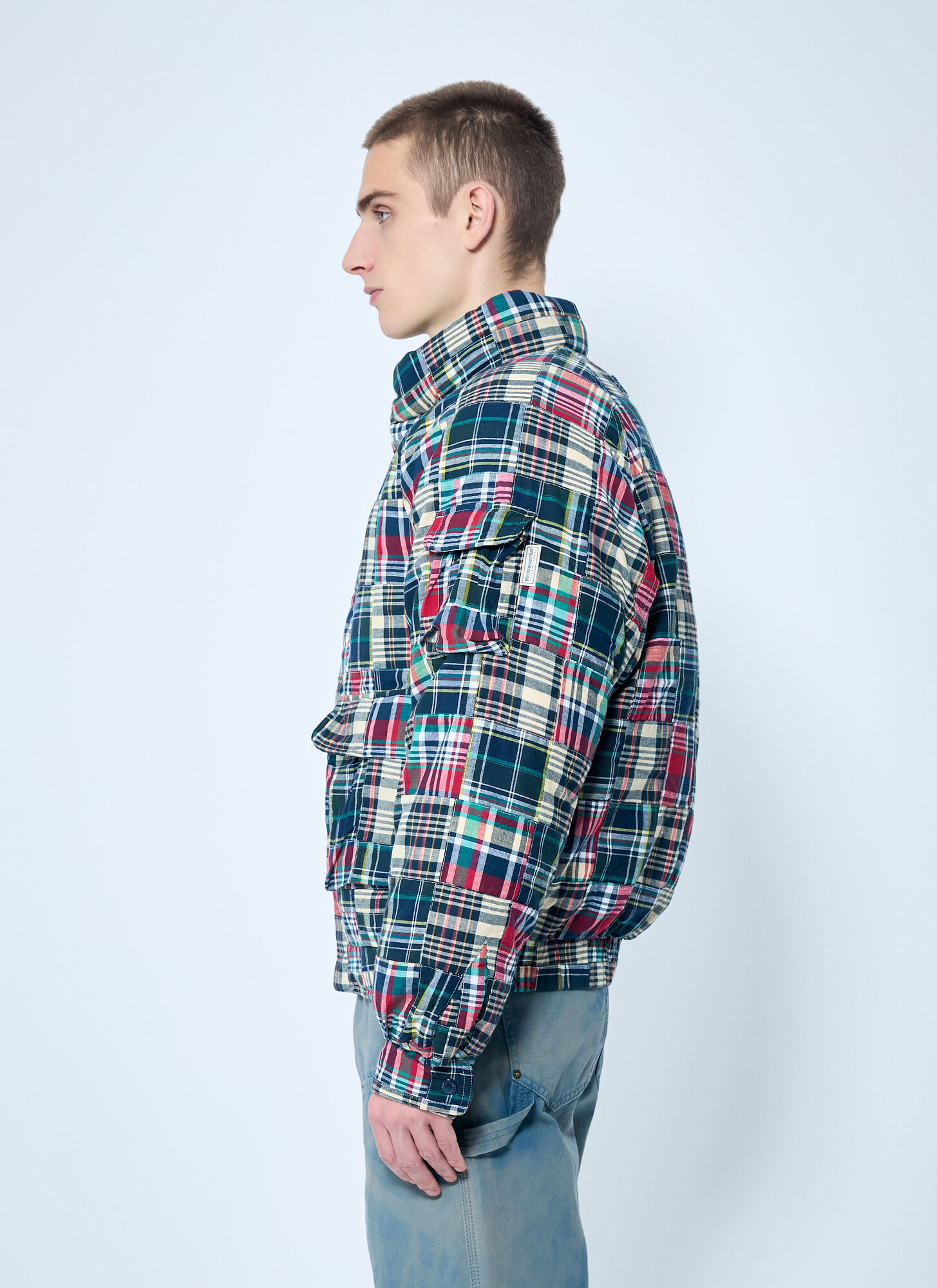  Thisisneverthat® Thisisneverthat® Patchwork Multi Pocket Down Jacket - Man Jackets Multicolour S 