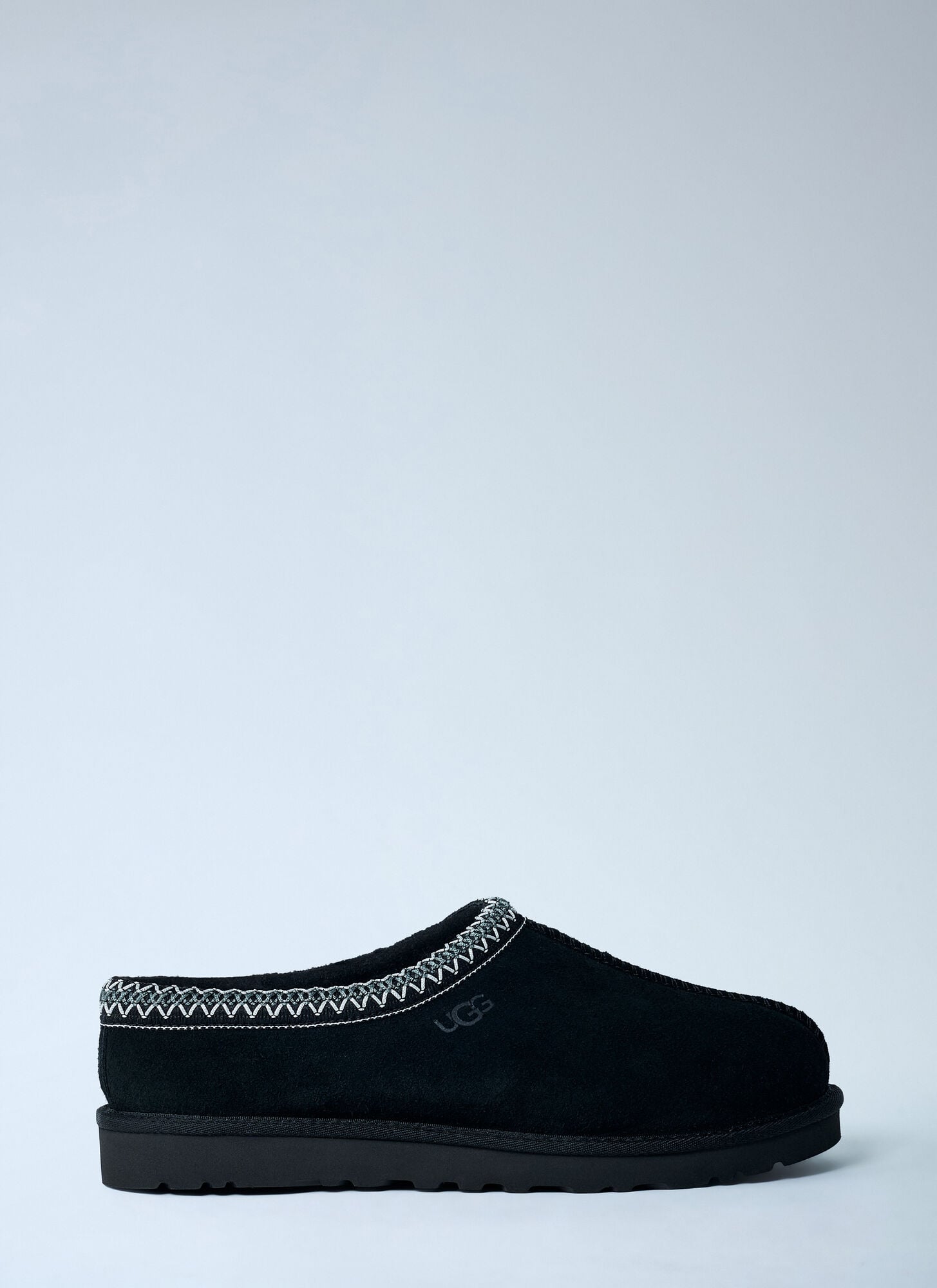 Ugg Men's Black Tasman Suede Slip-On Mules - Man Slip Ons Eu - 43