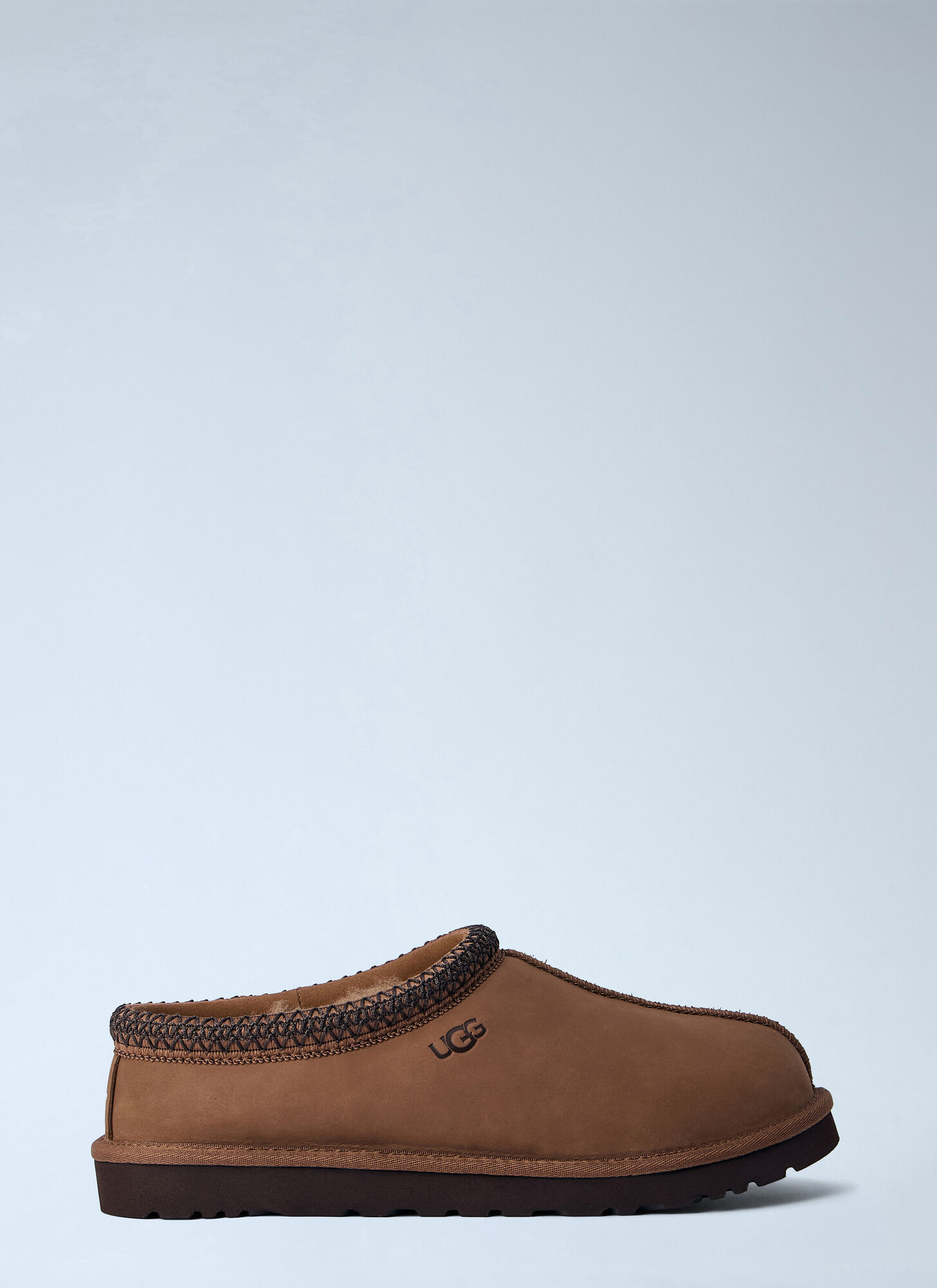 Ugg Men's Brown Tasman Ii Nubuck Slippers - Man Slip Ons Eu - 44