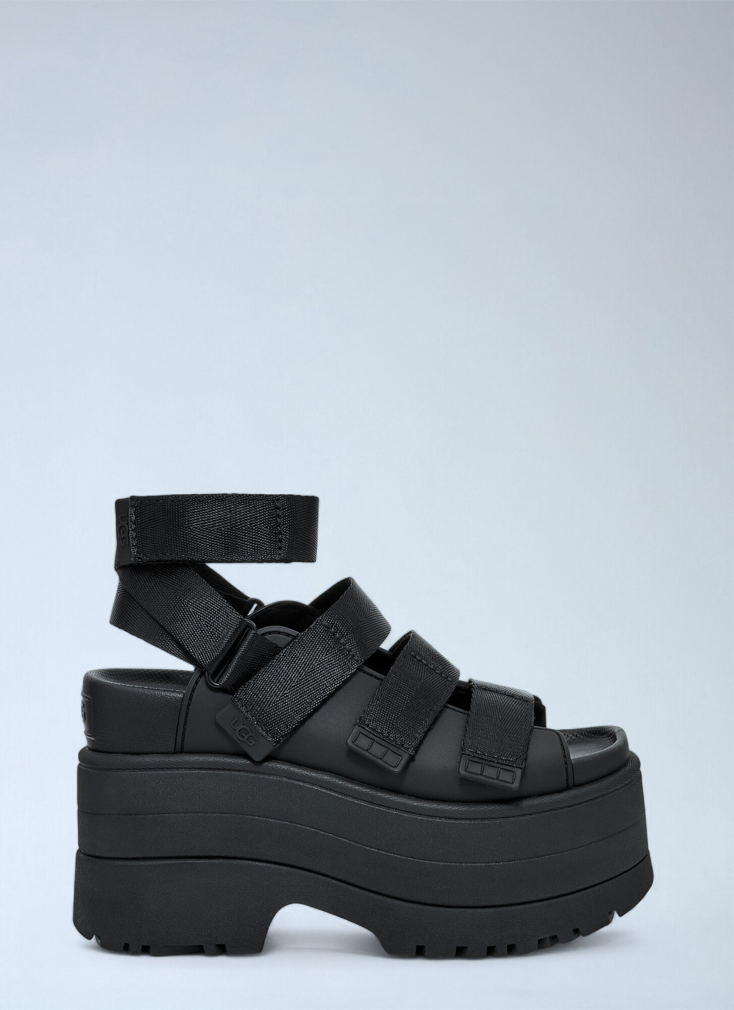 Ugg Goldenrise Platform Sandals In Black