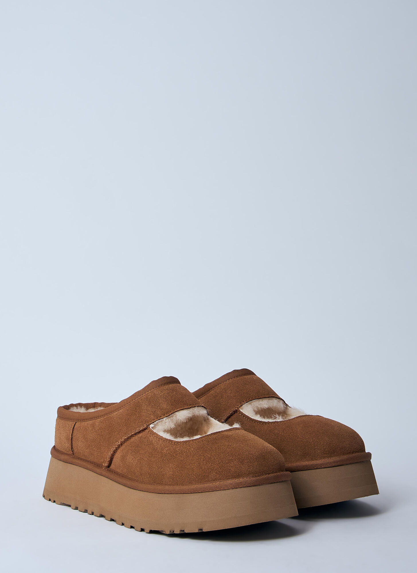  Ugg Ugg Suede Bea Mary Jane Platform Shoes -  Slipper Camel Us - 08 