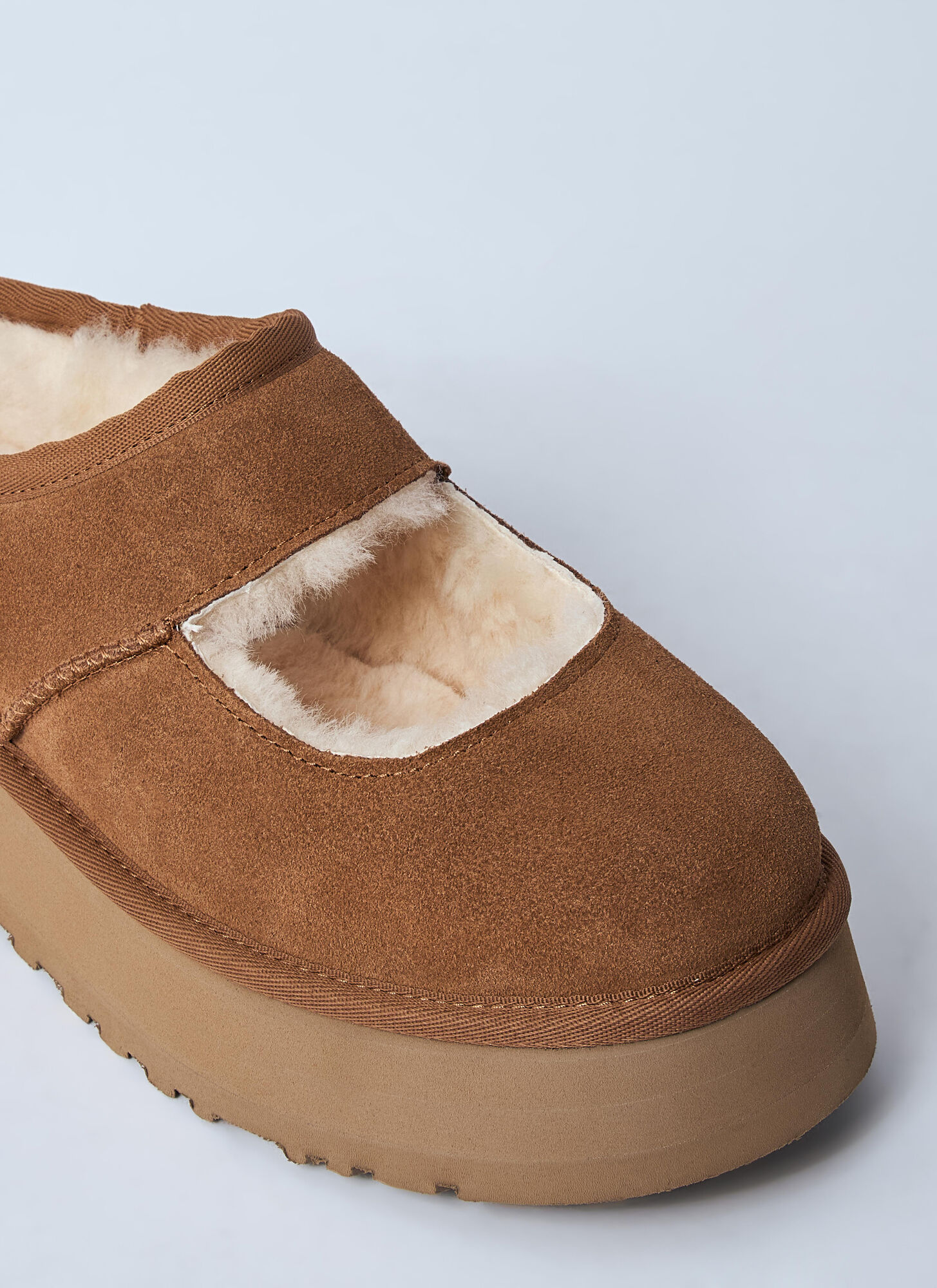  Ugg Ugg Suede Bea Mary Jane Platform Shoes -  Slipper Camel Us - 08 