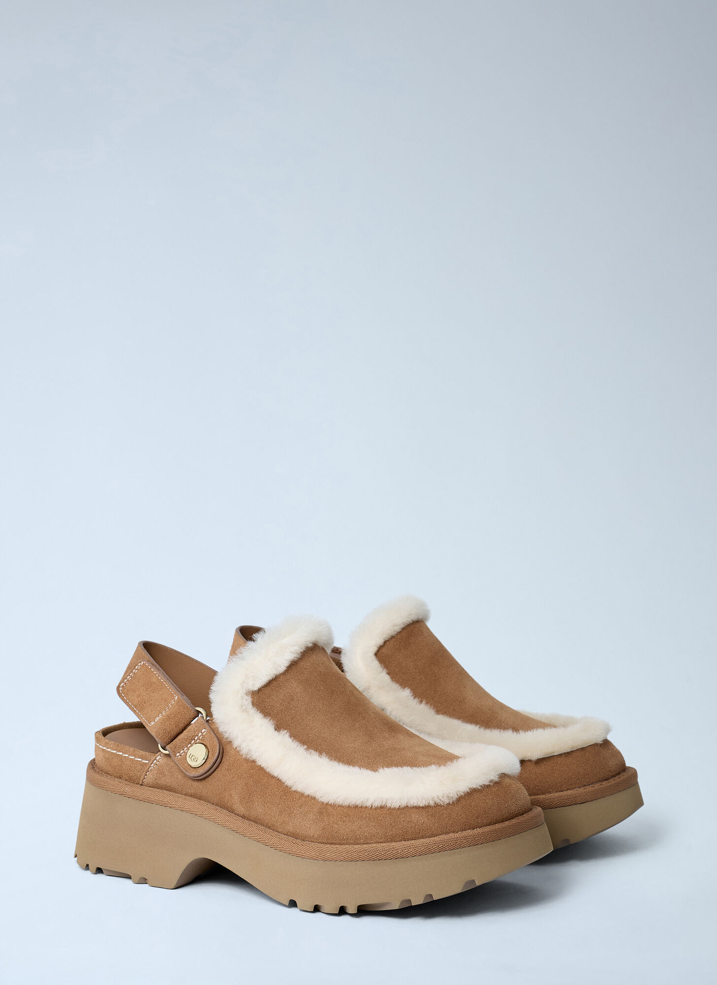  Ugg Ugg Esmee Platform Clogs -  Slip Ons Camel Us - 10 