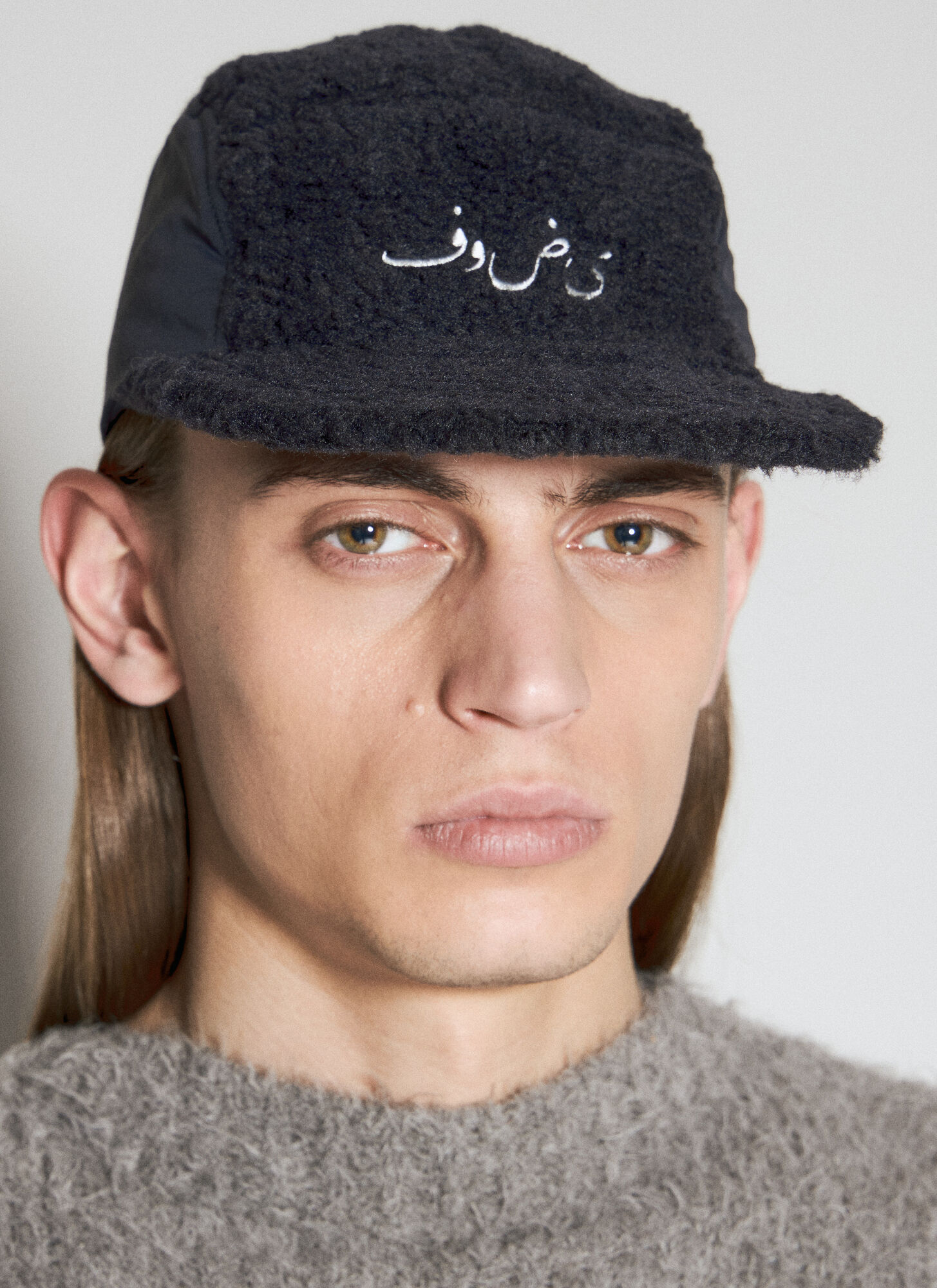 UNDERCOVER Boa Nylon Cap - Man Hats Black One Size　UNDERCOVER ボア ナイロン キャップ - 男性帽子 ブラック フリー サイズ UNDERCOVER