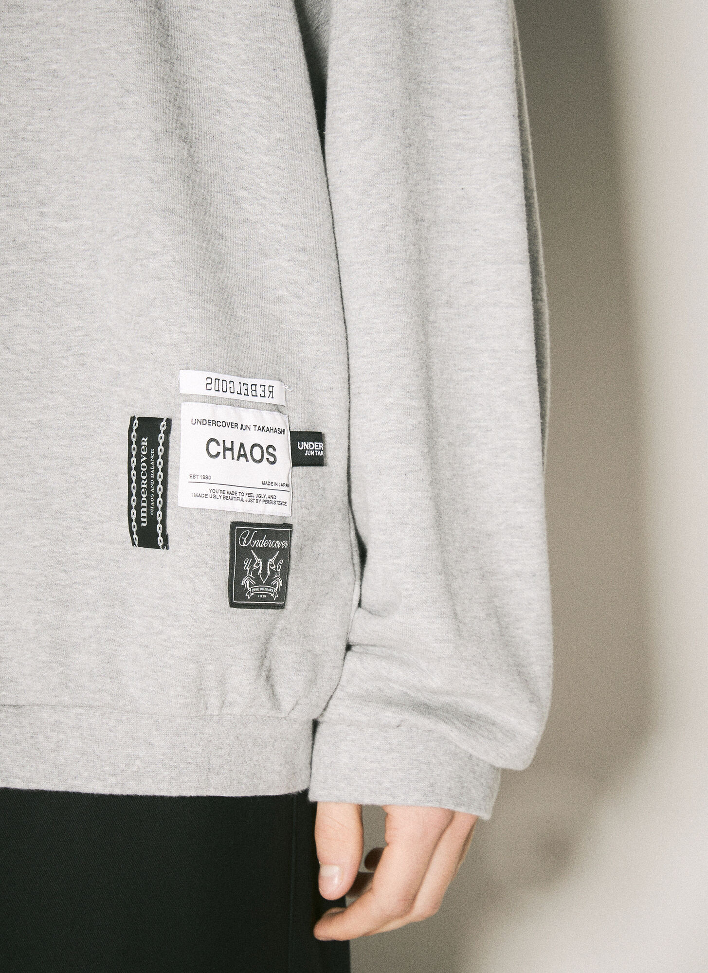  Undercover Undercover Logo Patch Sweatshirt - Mann Sweatshirts Grey 5 