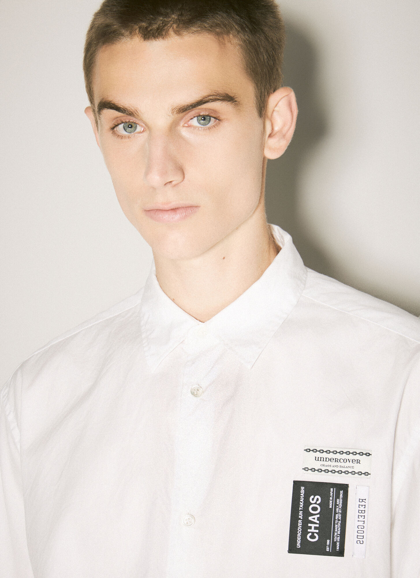  Undercover Undercover Logo Patch Shirt - Mann Hemden White 5 