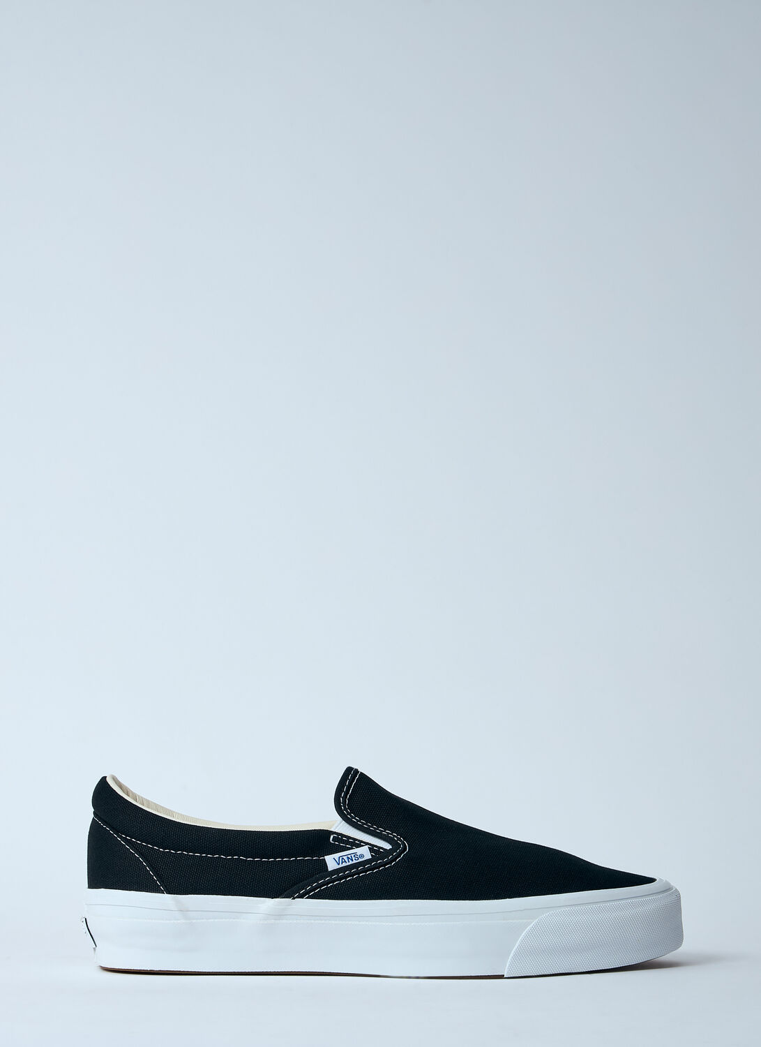 Vans Knu Slip Man Sneakers Black Size 12 Soft Leather In Black
