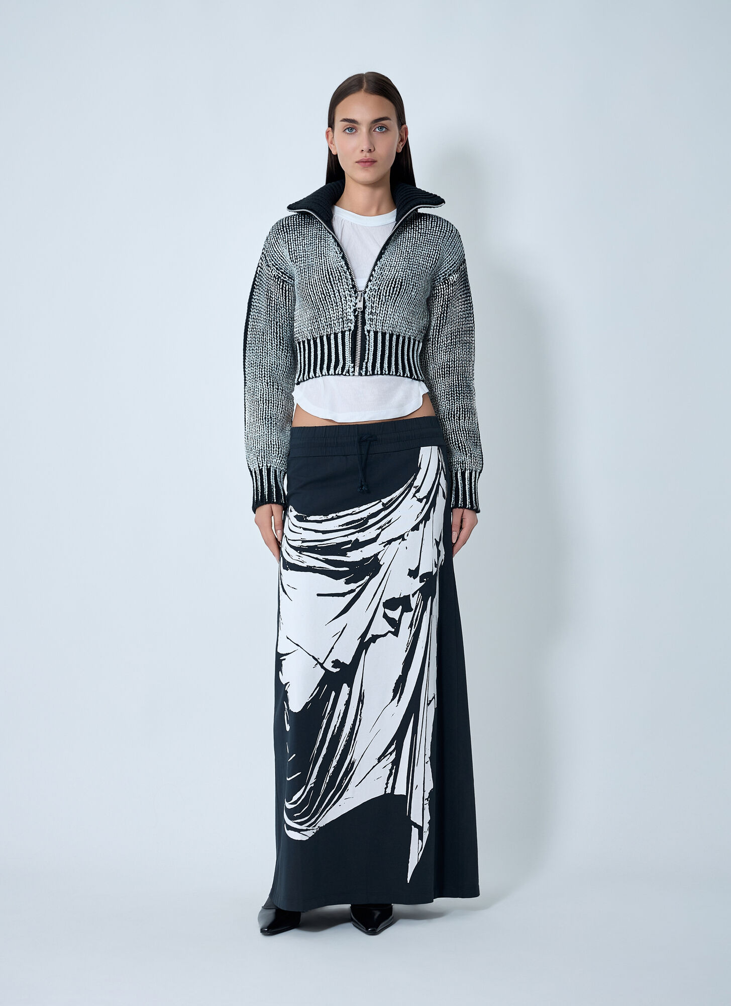  Vaquera Vaquera Coated Rib Cardigan - Frau Strick Black S 