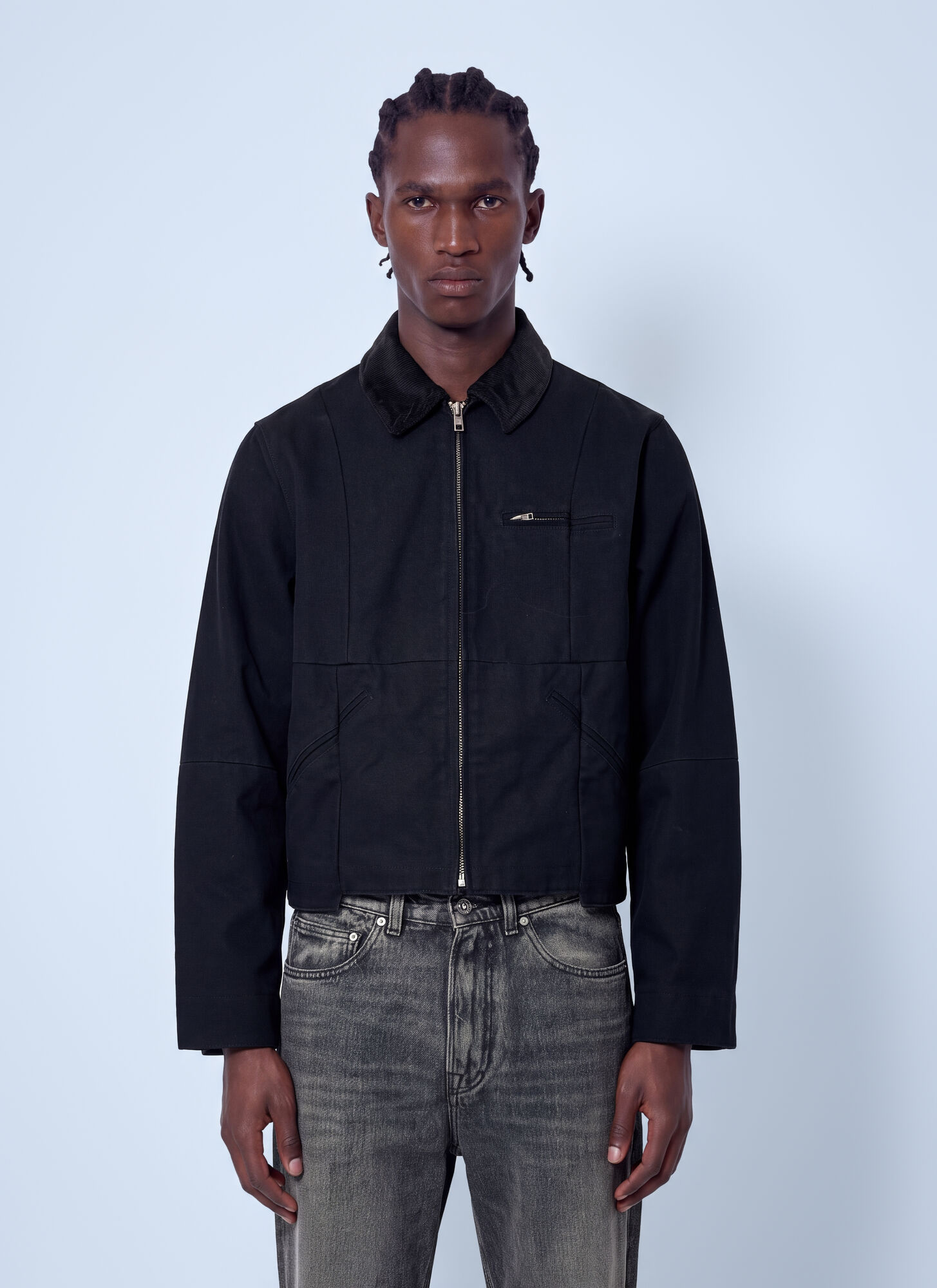 Vetements Cut-Up Workwear Jacket - Man Jackets Black S