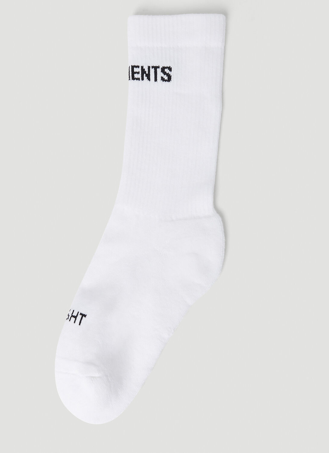 Shop Vetements Logo Socks In White