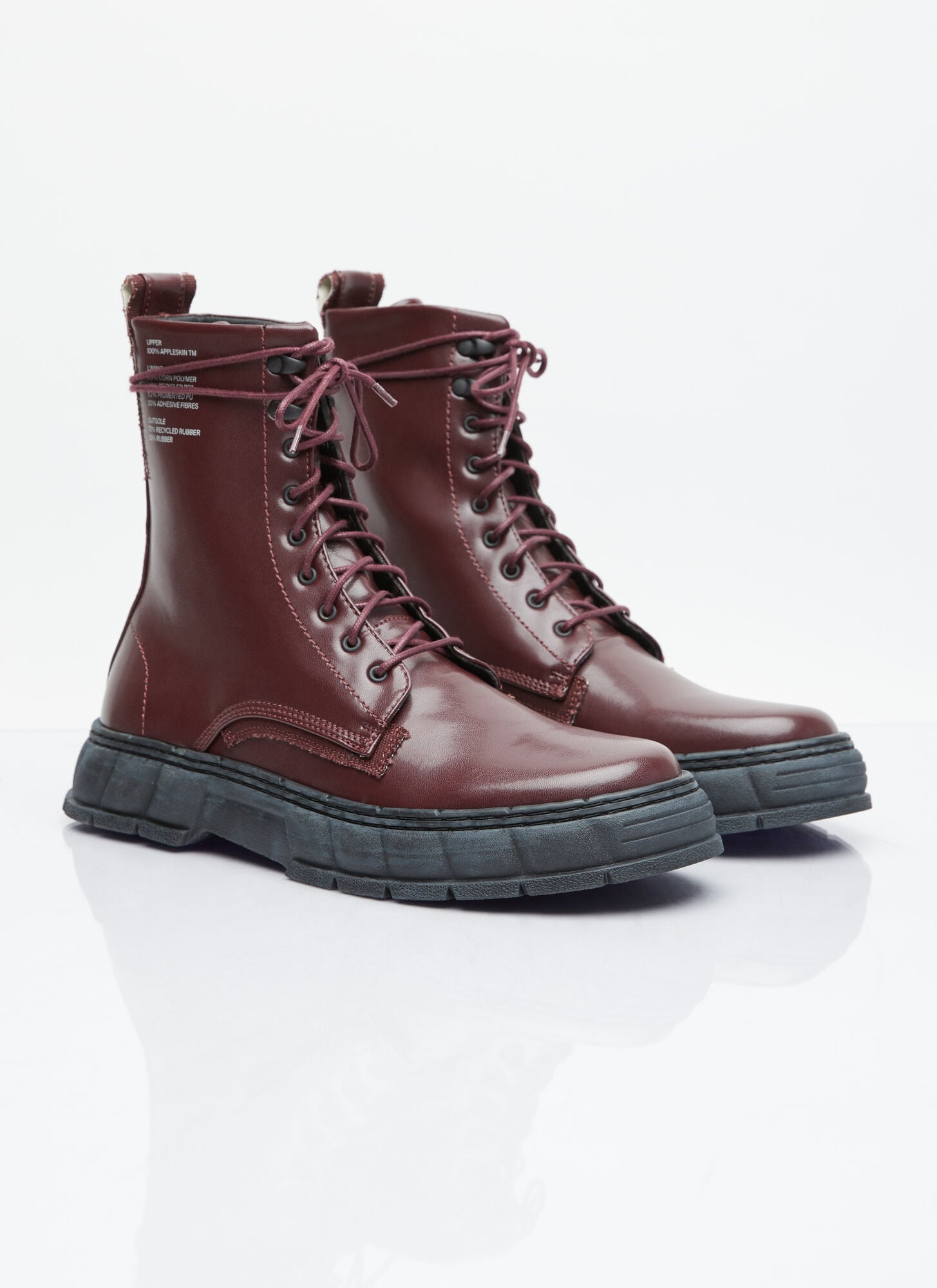  Virón Virón 1992 Appleskin Boots -  Stiefel Burgundy Eu - 44 