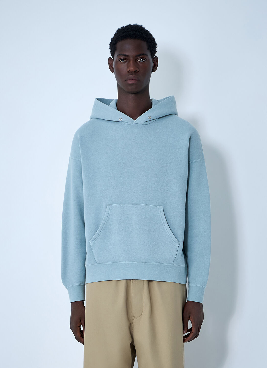 Visvim Jumbo Hooded Sweatshirt In Blue