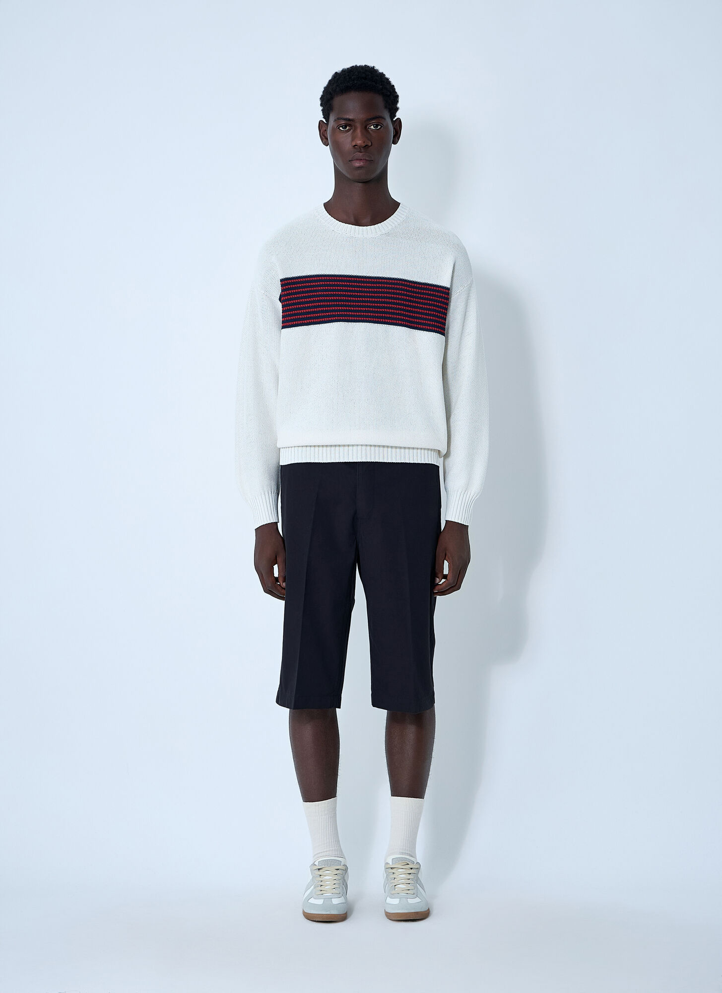  Visvim Visvim Cotton-and-silk-blend Sweater - Mann Sweatshirts White 5 