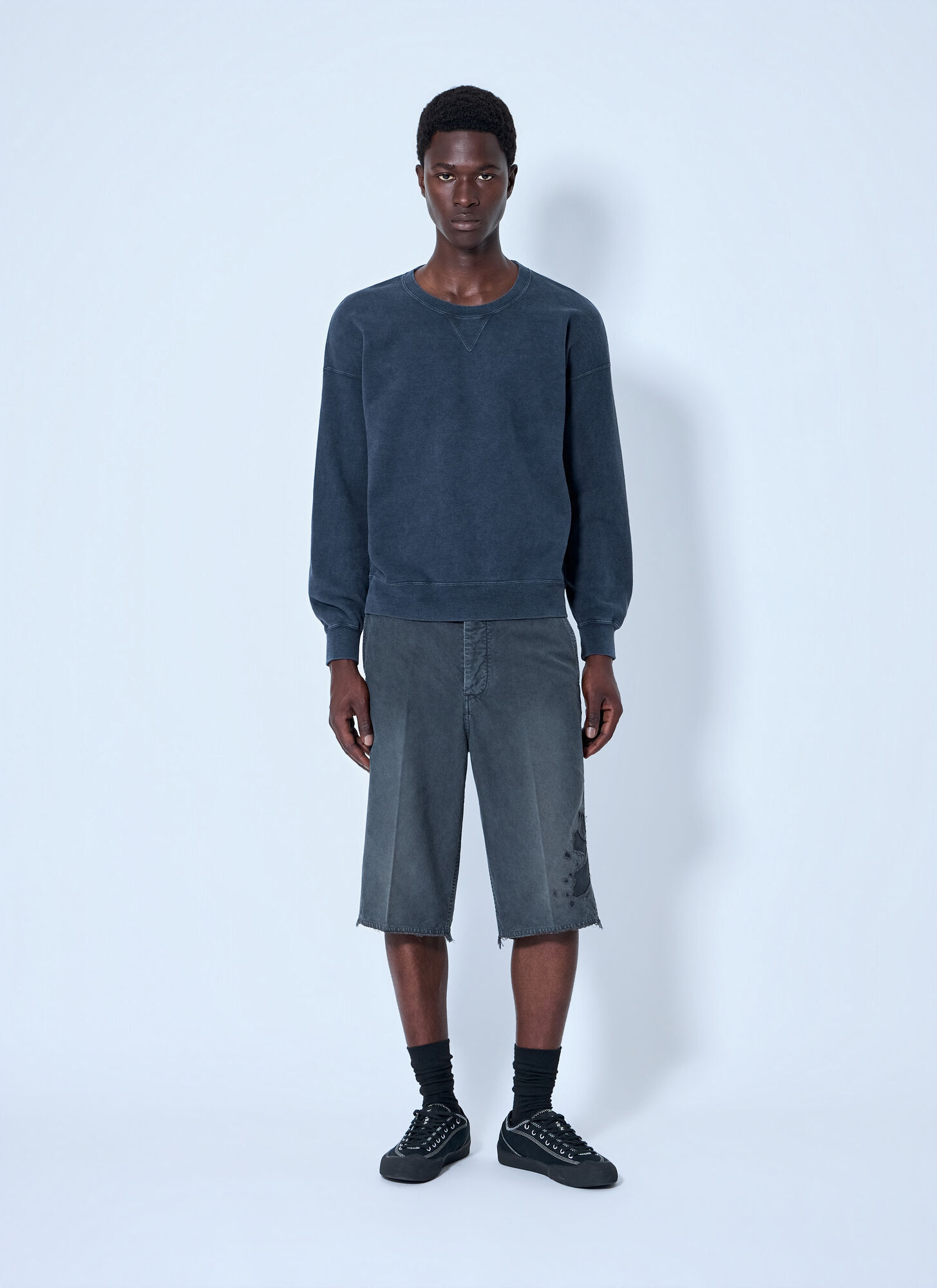  Visvim Visvim Jumbo Sb Crew Sweatshirt - Man Sweatshirts Navy 5 