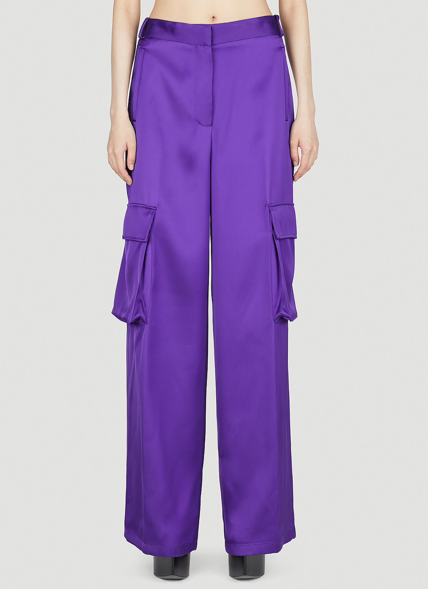 Versace Women's Purple Cargo Pants - Woman Pants It - 38