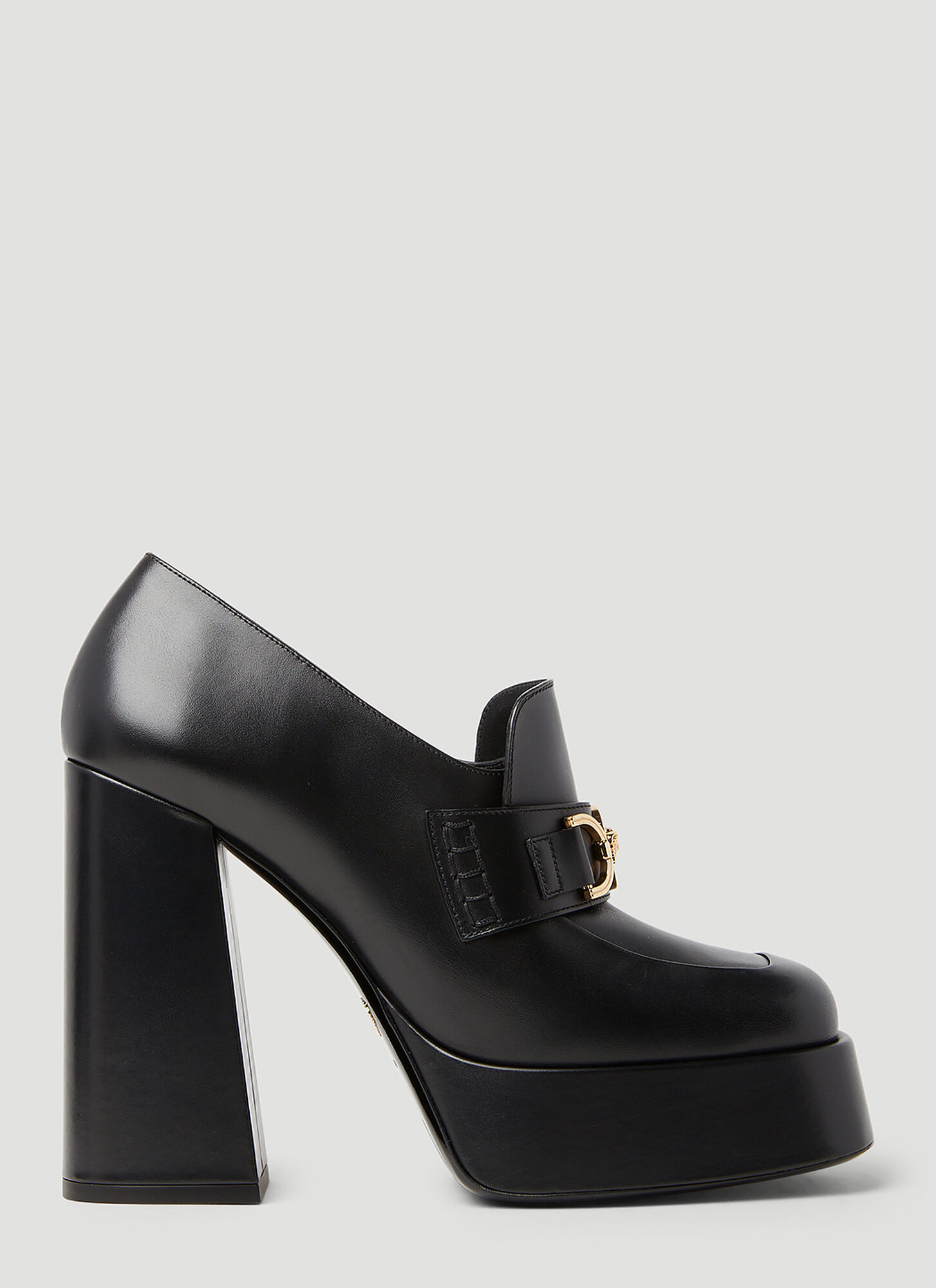 Shop Versace Aevitas Platform Heels In Black