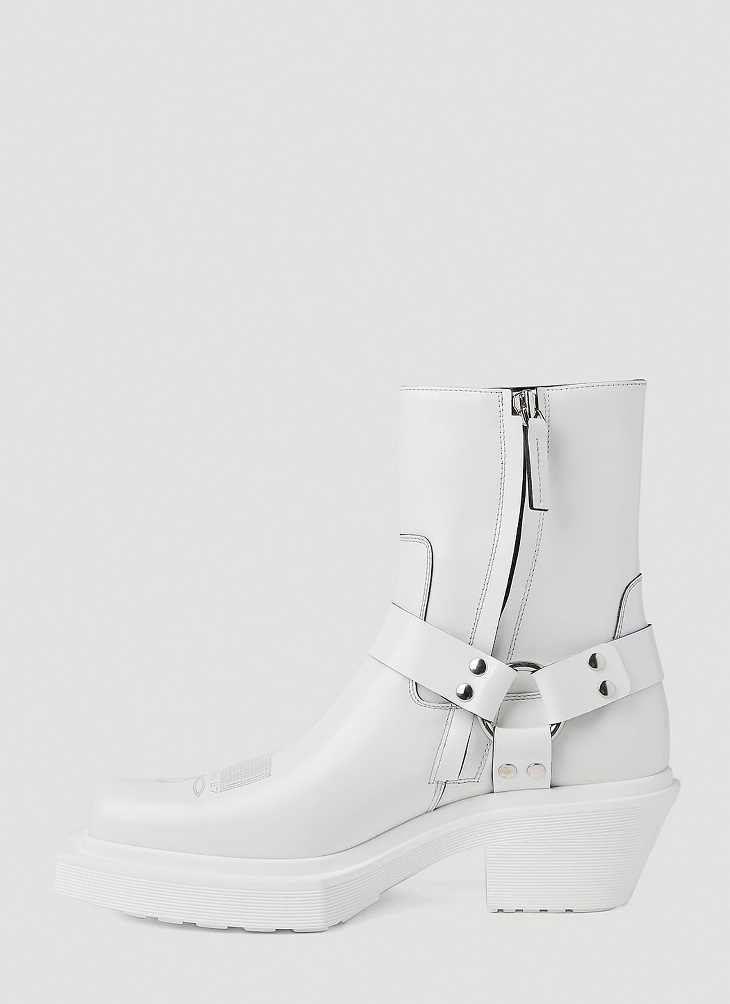  Vtmnts Vtmnts Cowboy Harness Ankle Boots -  Stiefel White Eu - 37 