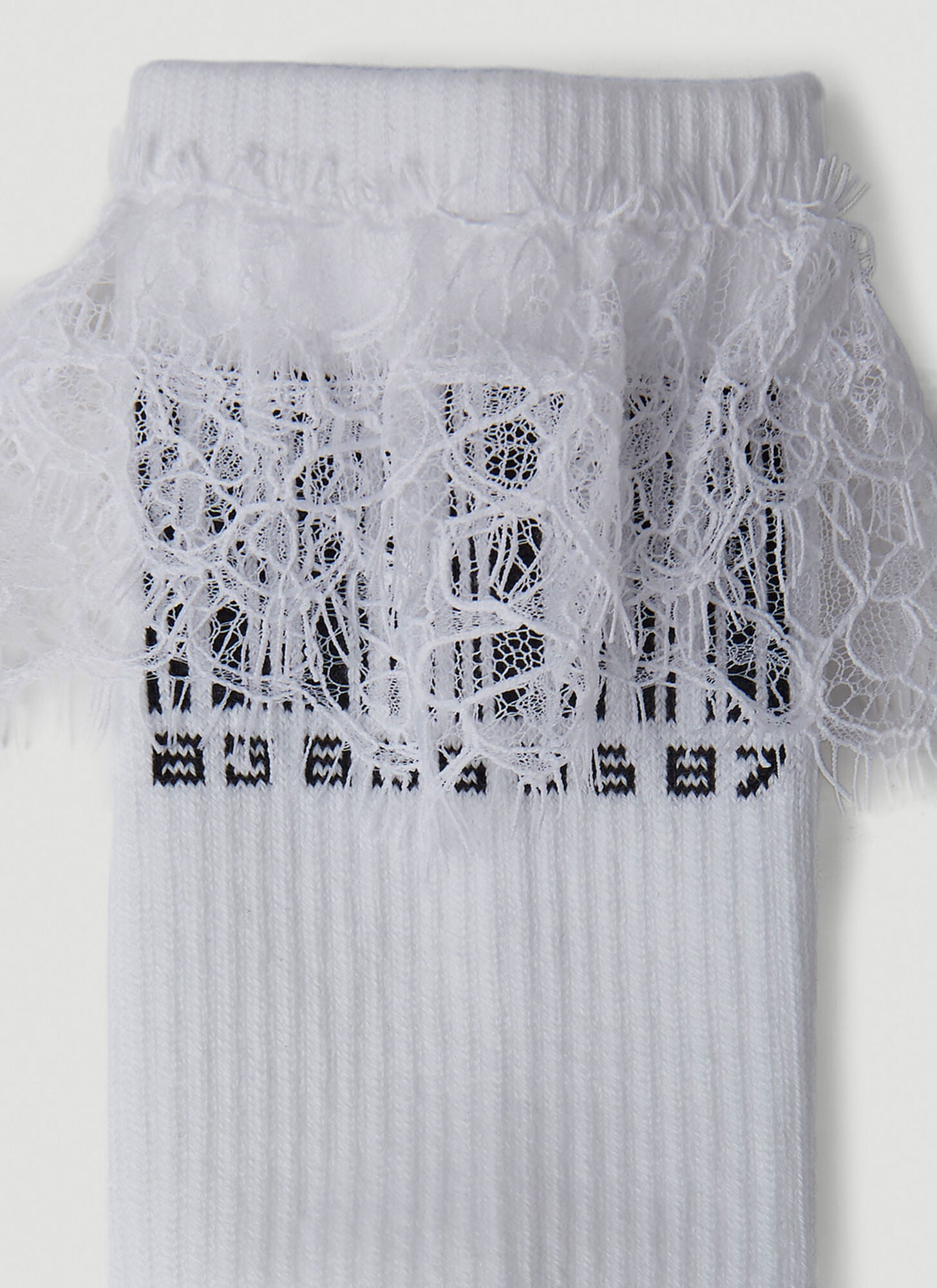  Vtmnts Vtmnts Lace Barcode Socks -  Socken White Eu 43 - 46 