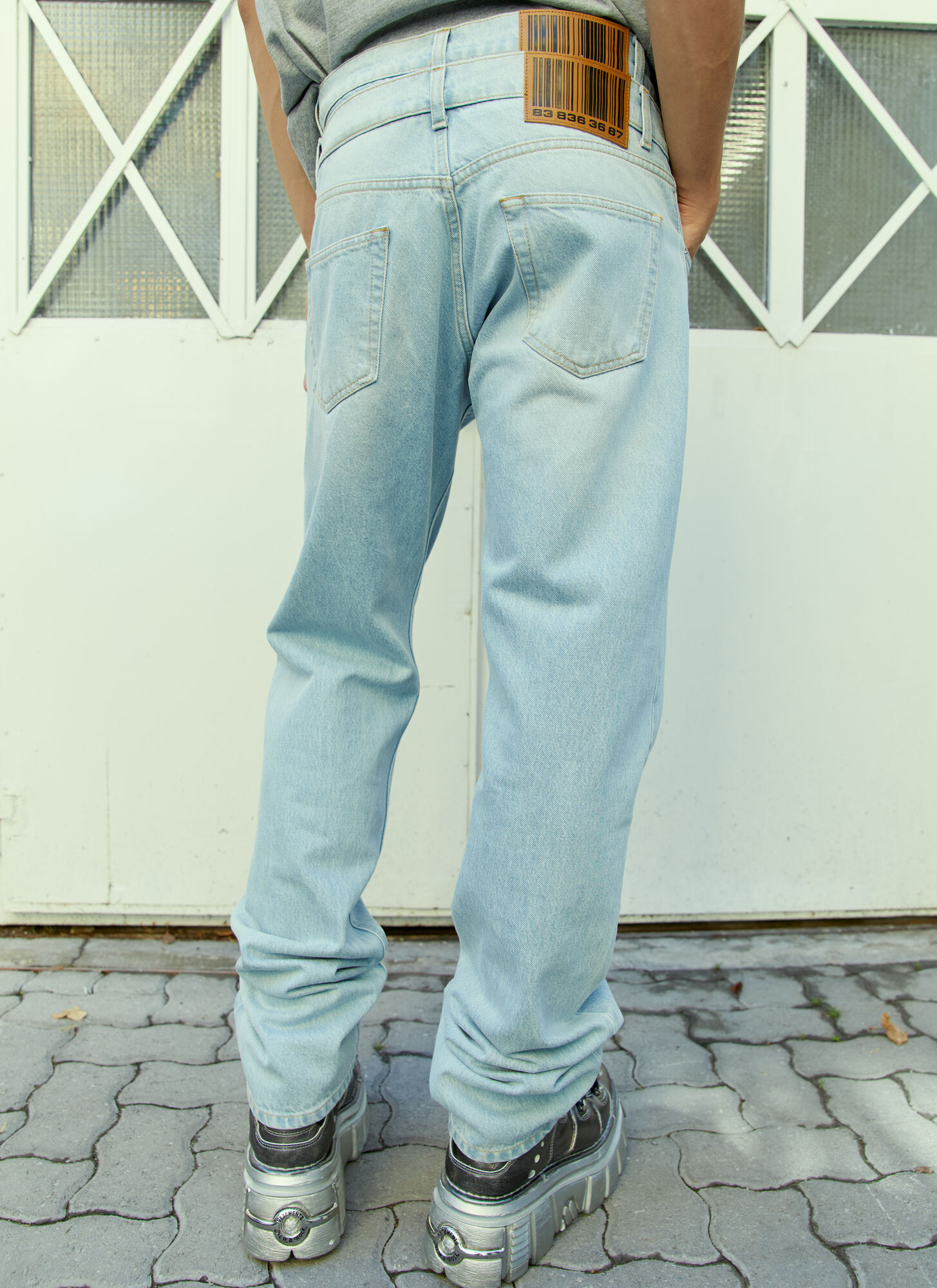  Vtmnts Vtmnts Double Waist Denim Jeans -  Jeans Blue 26 