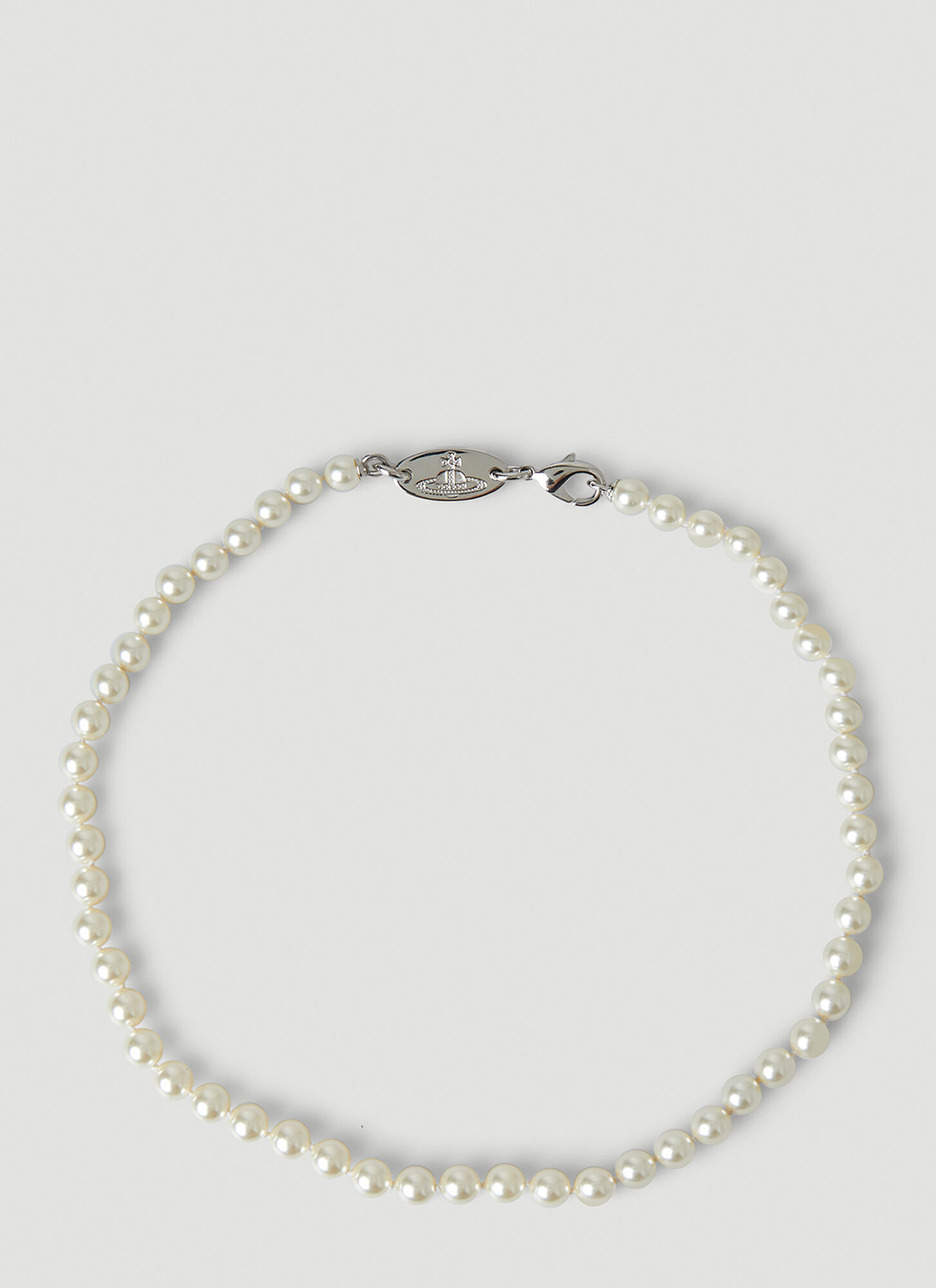 Vivienne Westwood Unisex White Stuart Swarovski Pearl Necklace - Jewellery 2