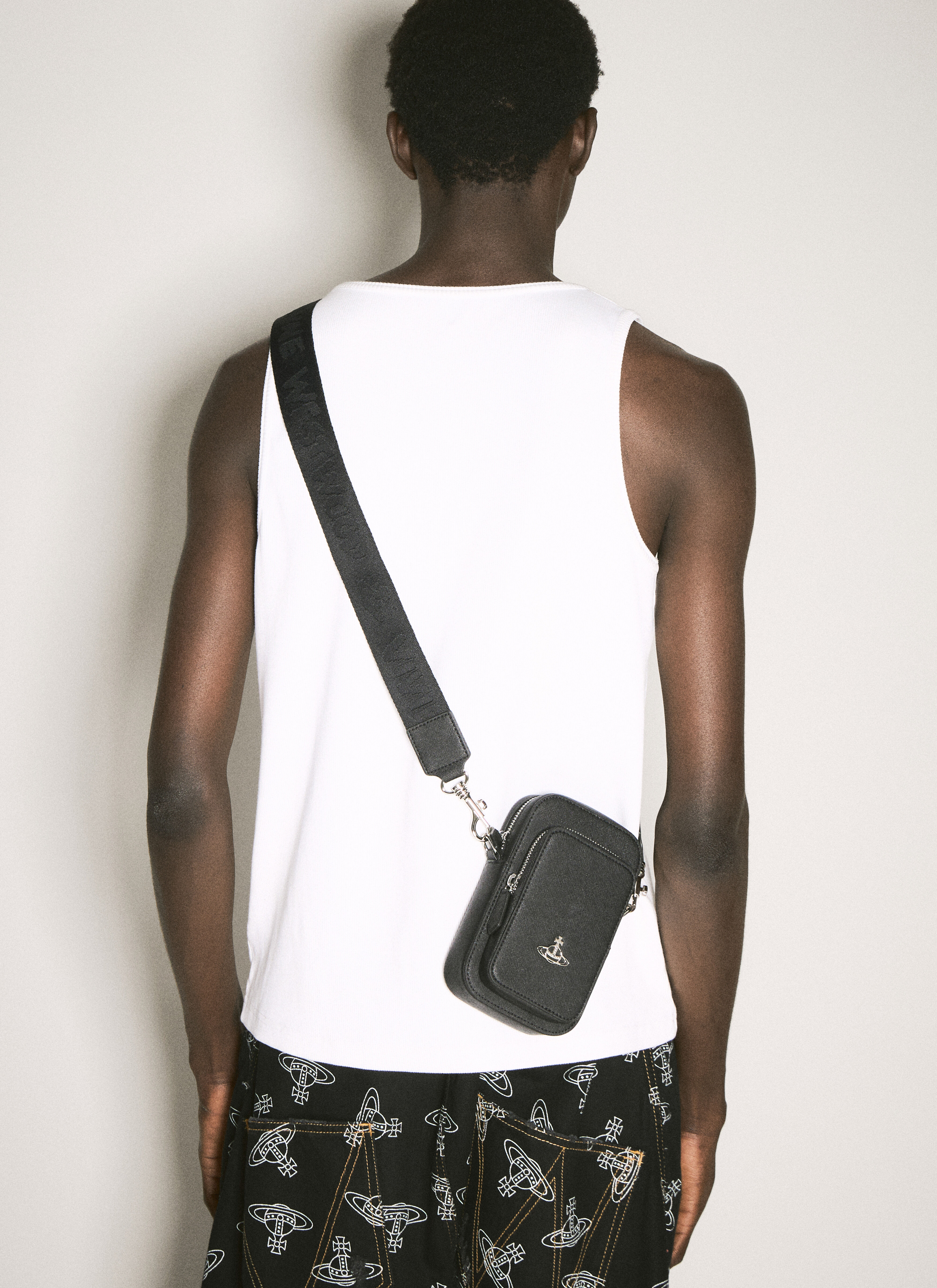 Vivienne Westwood Saffiano Phone Crossbody Bag - Shoulder