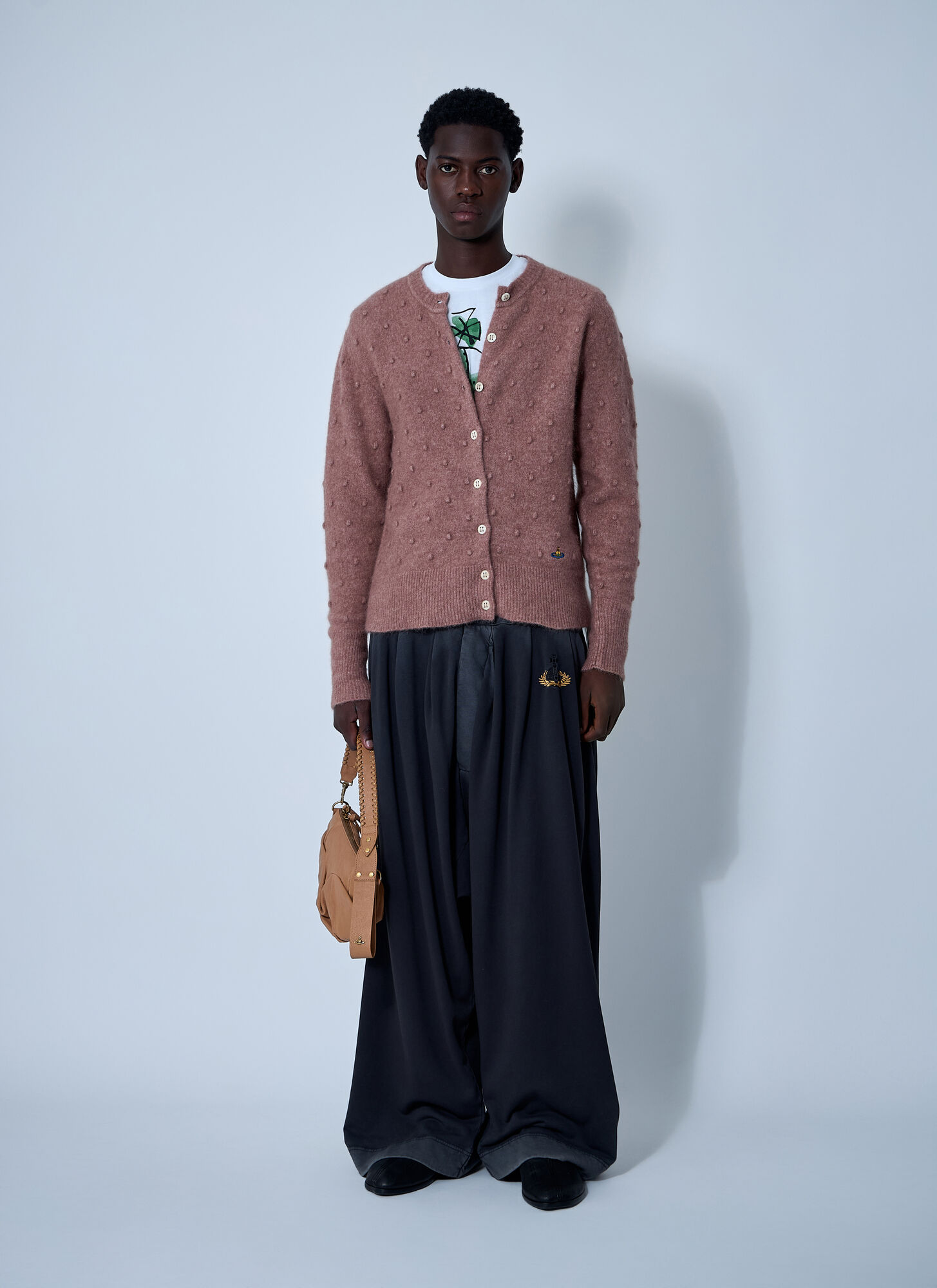  Vivienne Westwood Vivienne Westwood Ruby Cardigan - Mann Strick Pink S - M 