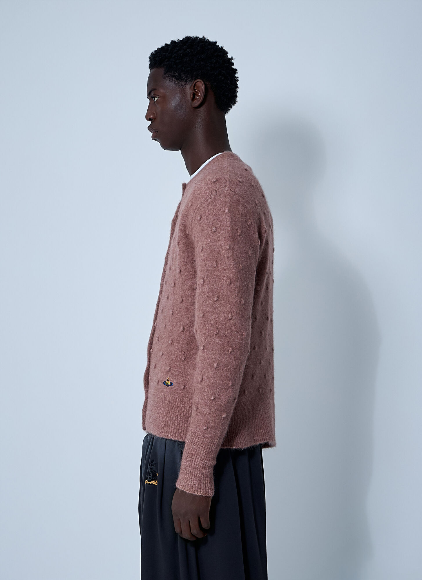  Vivienne Westwood Vivienne Westwood Ruby Cardigan - Mann Strick Pink S - M 