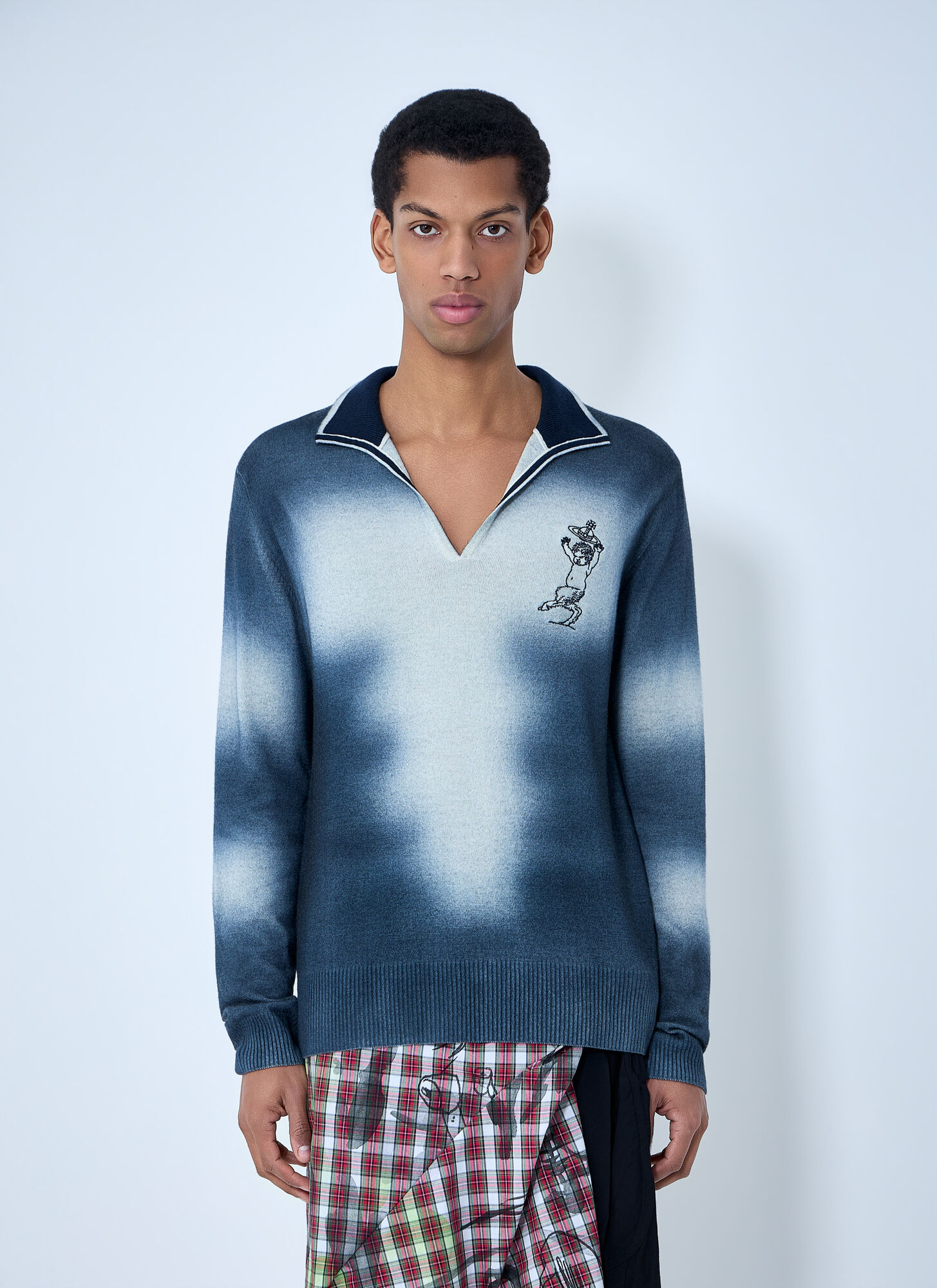 Vivienne Westwood Bizet 上衣 - Male 针织衫 Blue L